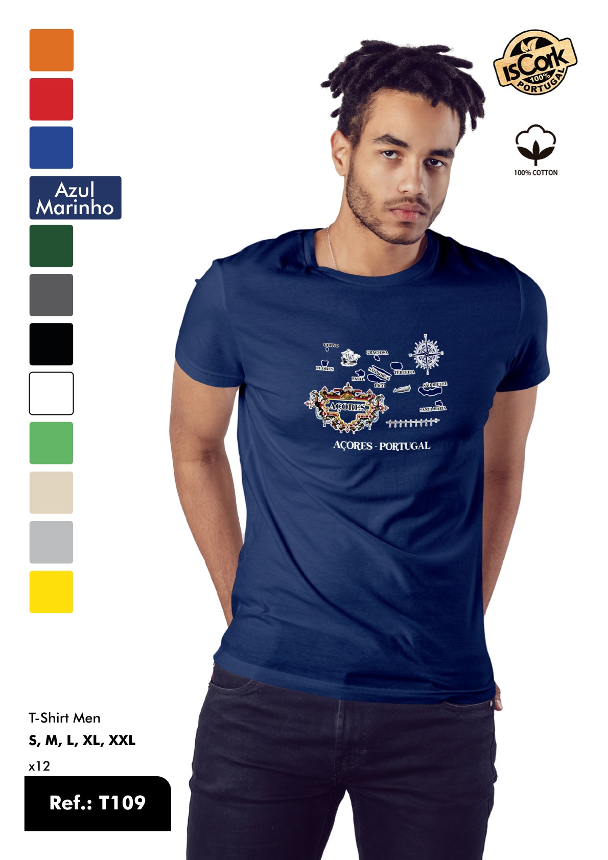 T-Shirt Adulto - Ref. T109 - Açores