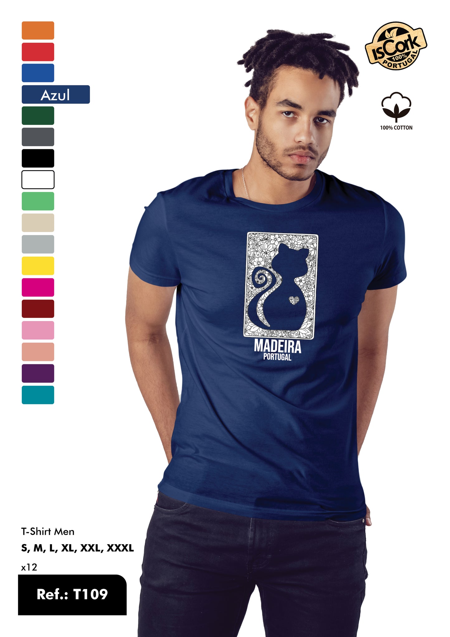 T-Shirt Adulto - Ref. T109 - Madeira