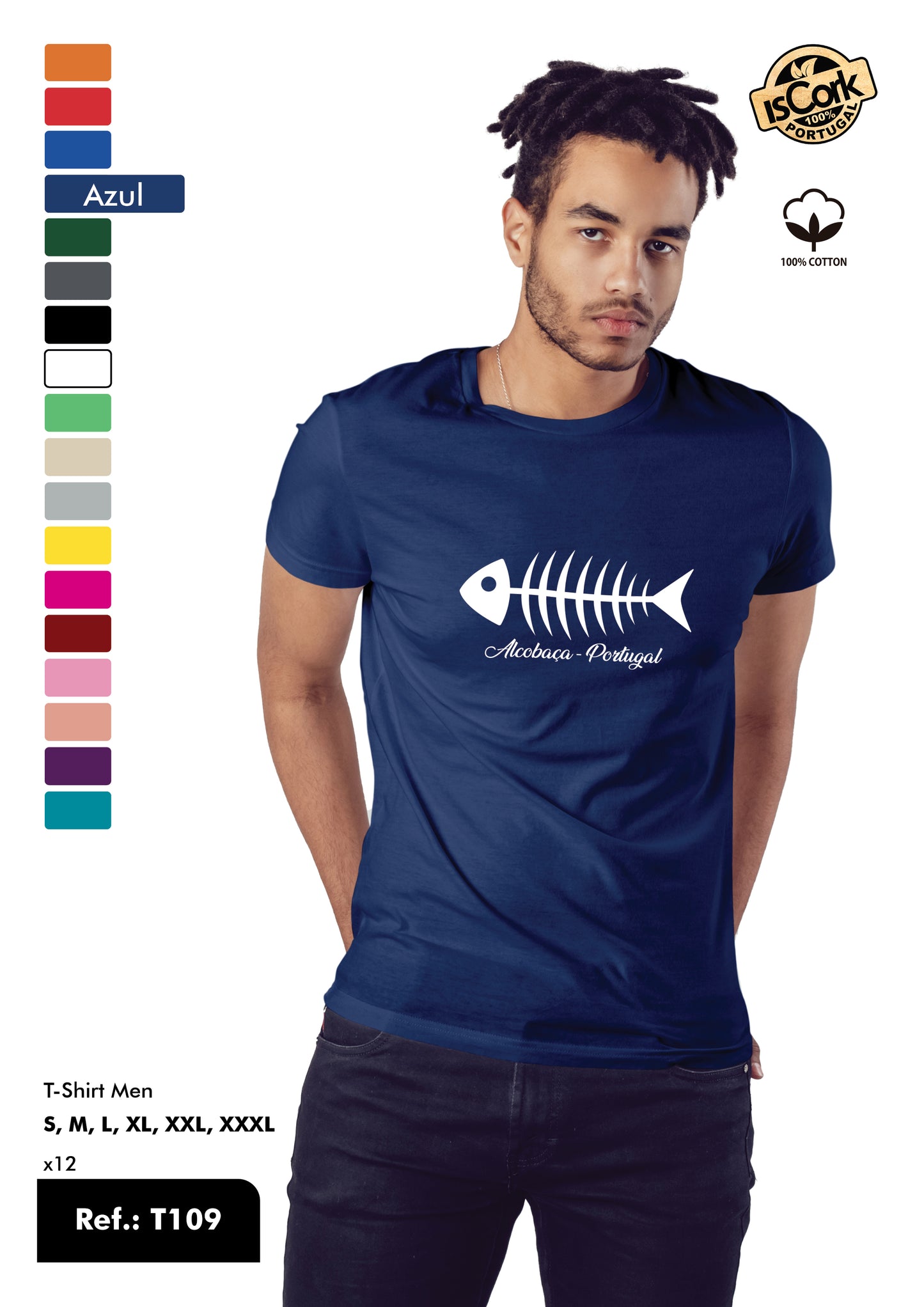 T-Shirt Adulto - Ref. T109 - Alcobaça
