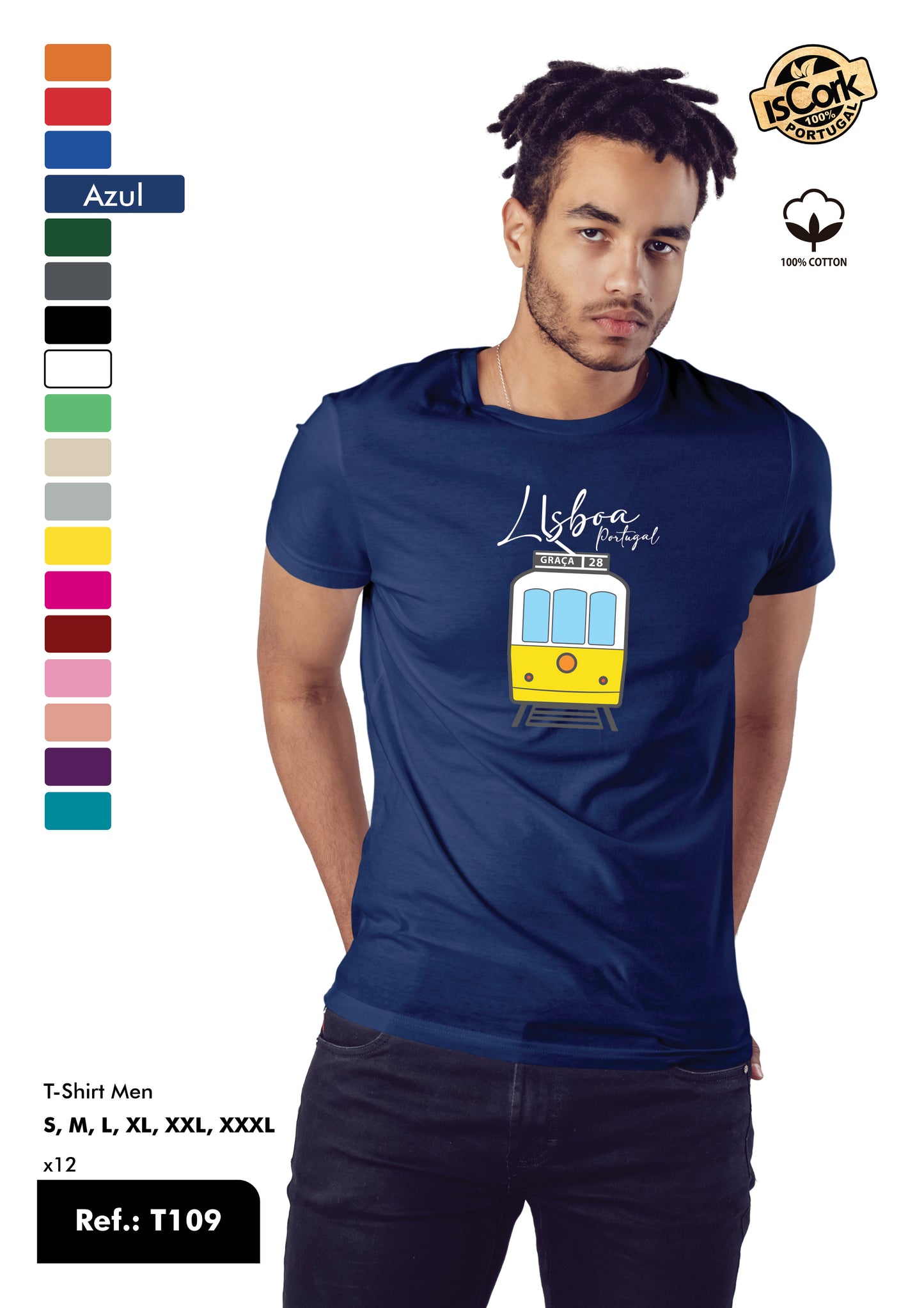 T-Shirt Adulto - Ref. T109 - Lisboa