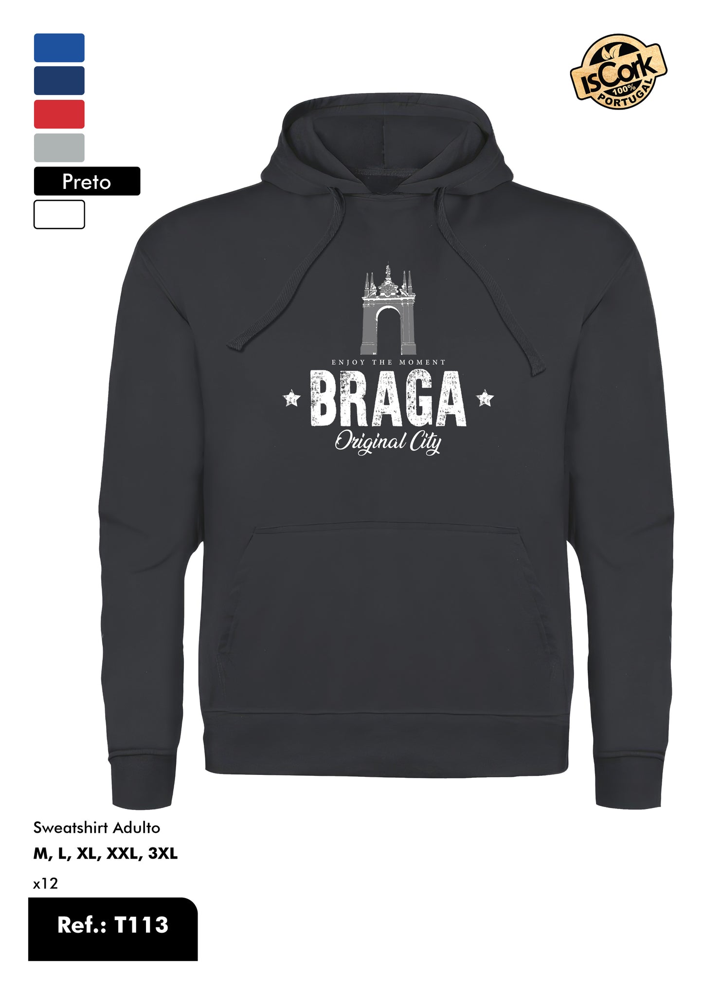 Sweatshirt Adulto - Ref. T113 - Padrão T39 - Braga