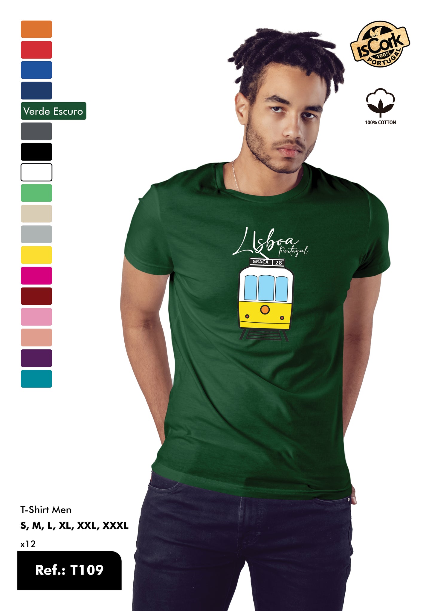 T-Shirt Adulto - Ref. T109 - Lisboa