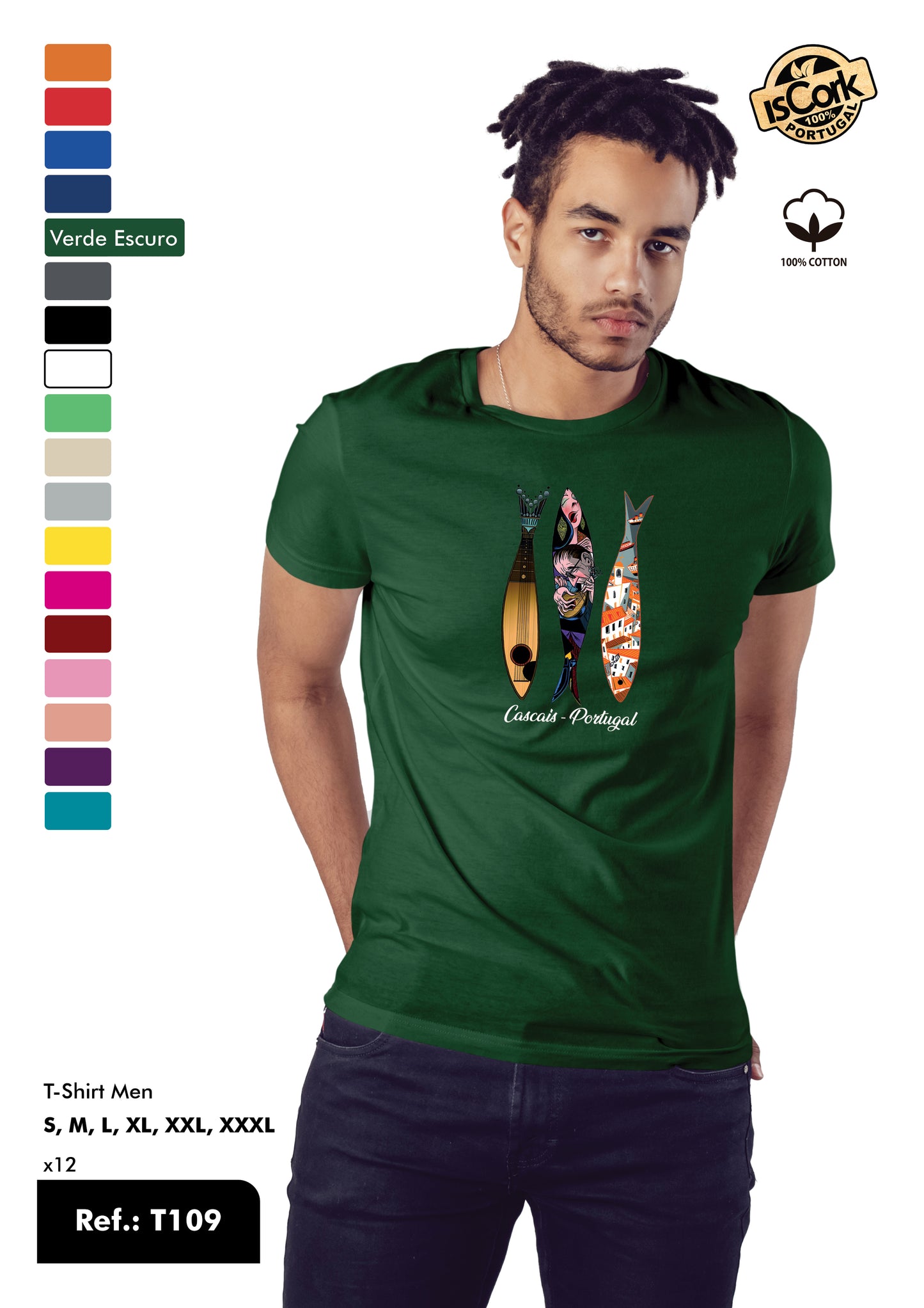 T-Shirt Adulto - Ref. T109 - Cascais