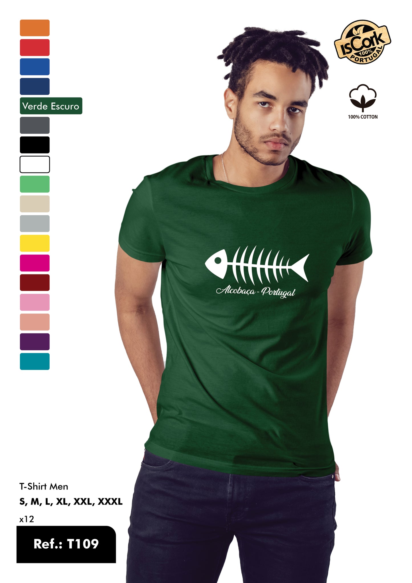 T-Shirt Adulto - Ref. T109 - Alcobaça