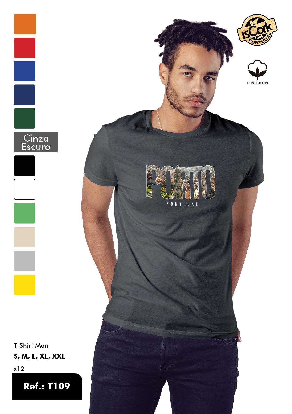 T-Shirt Adulto - Ref. T109 - Porto
