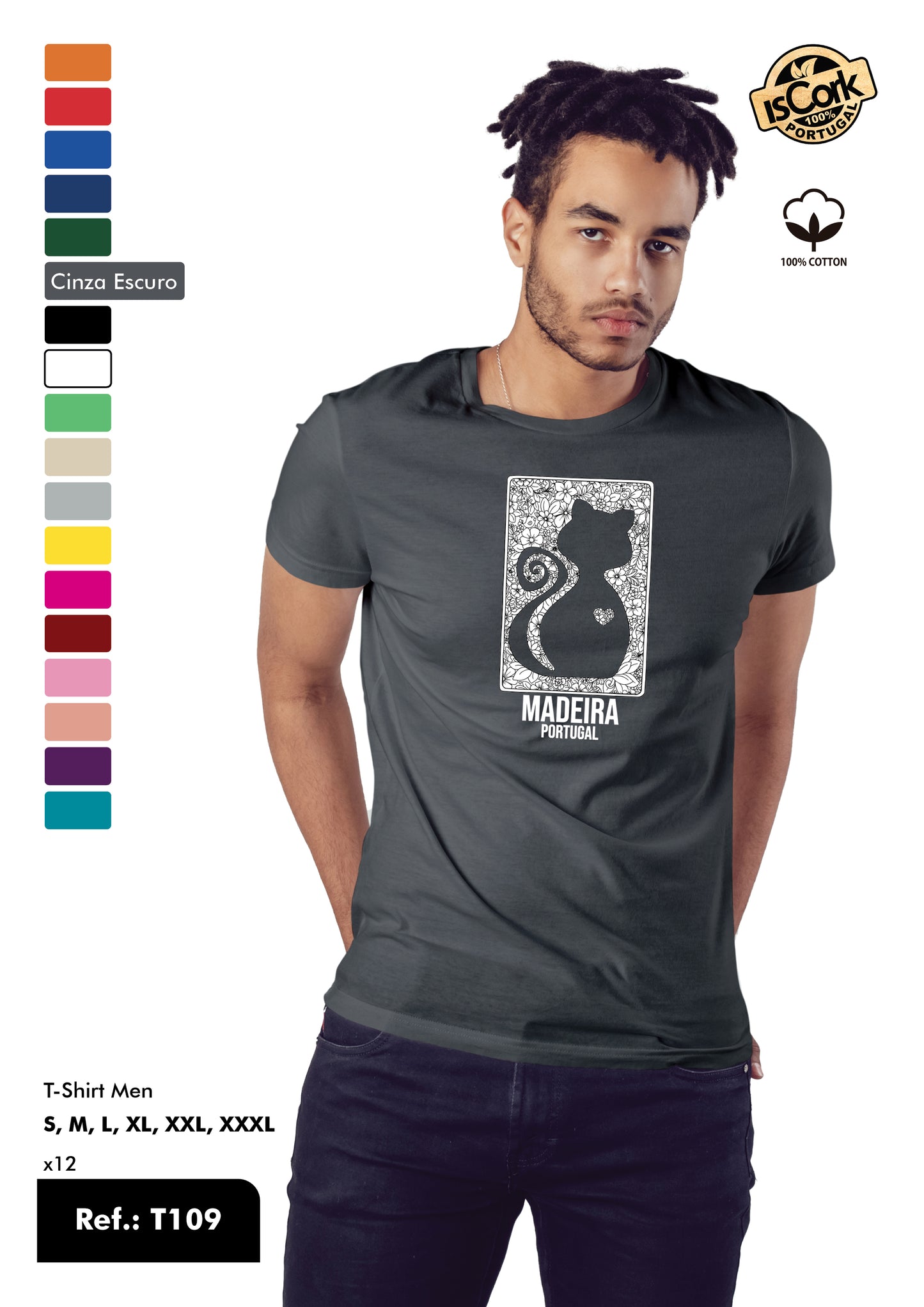 T-Shirt Adulto - Ref. T109 - Madeira