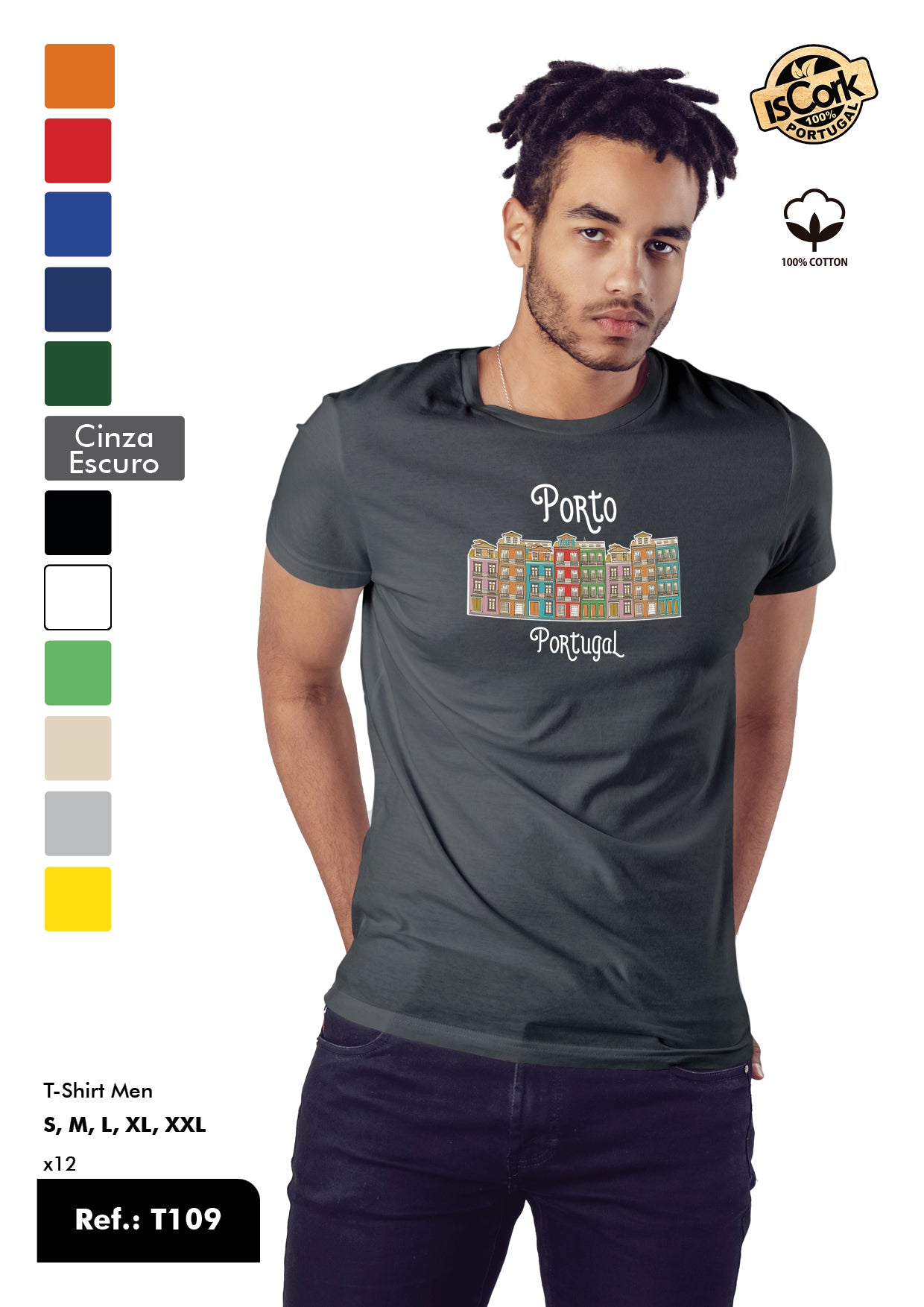 T-Shirt Adulto - Ref. T109 - Porto
