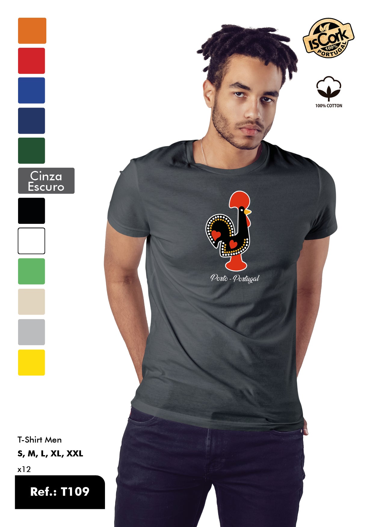 T-Shirt Adulto - Ref. T109 - Porto