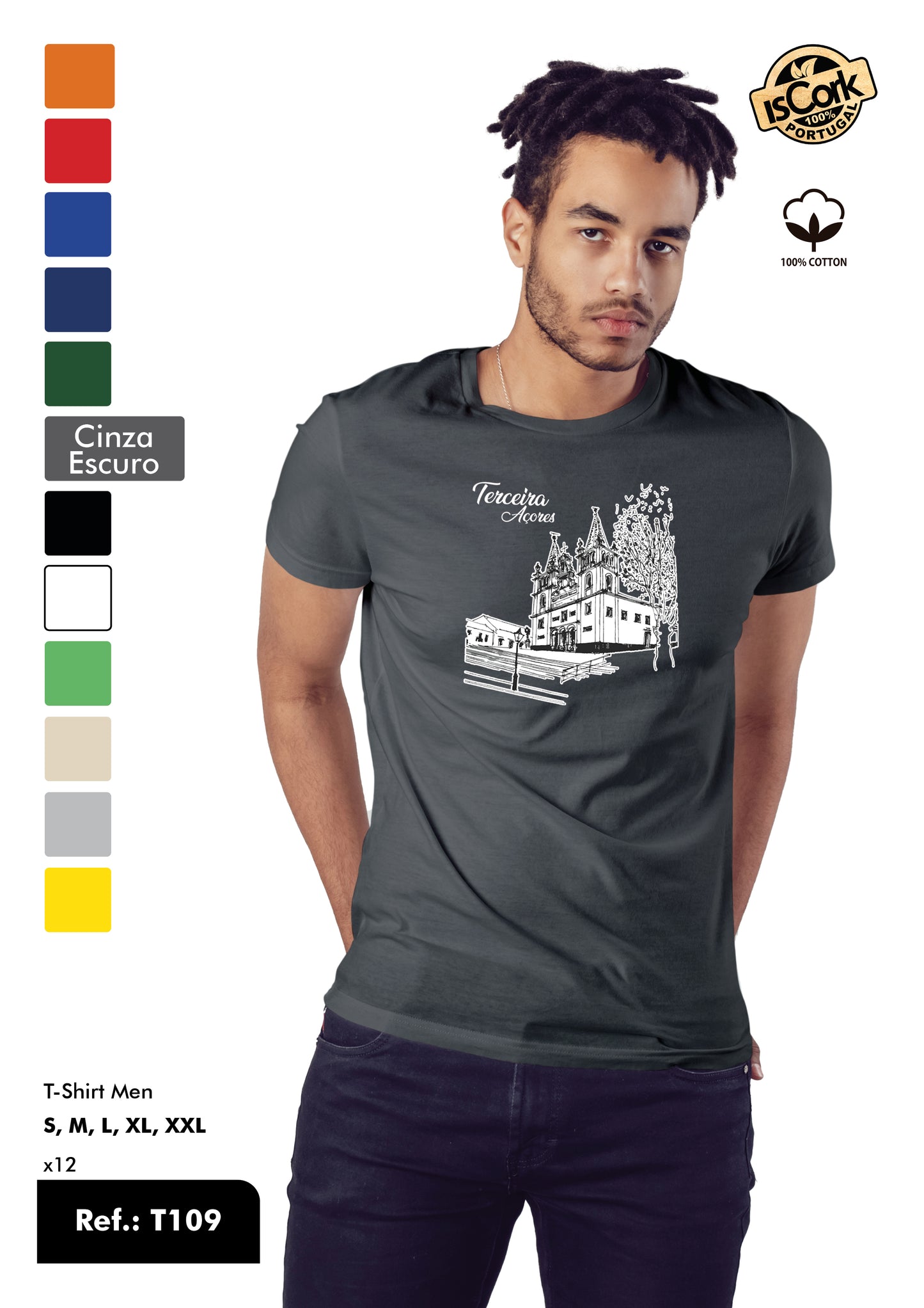 T-Shirt Adulto - Ref. T109 - Terceira
