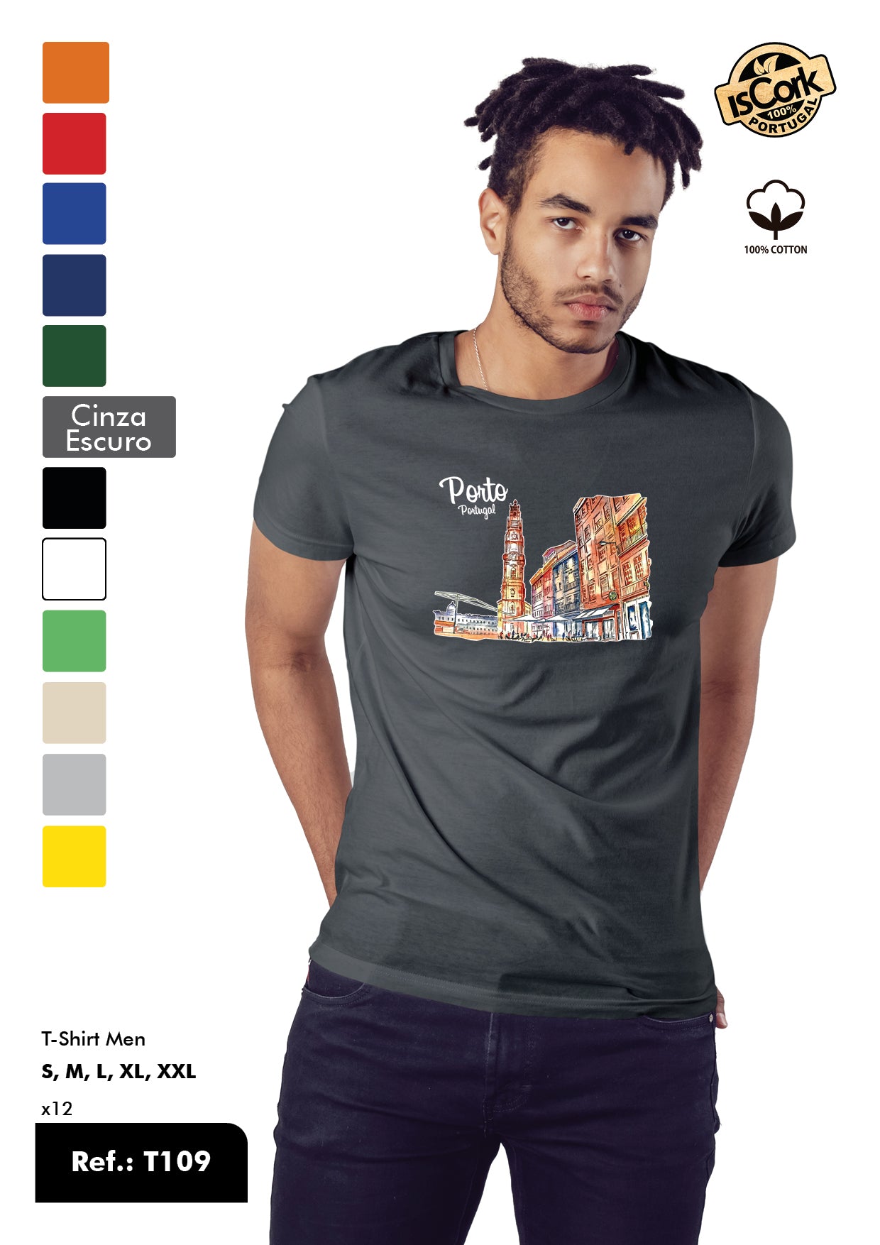 T-Shirt Adulto - Ref. T109 - Porto