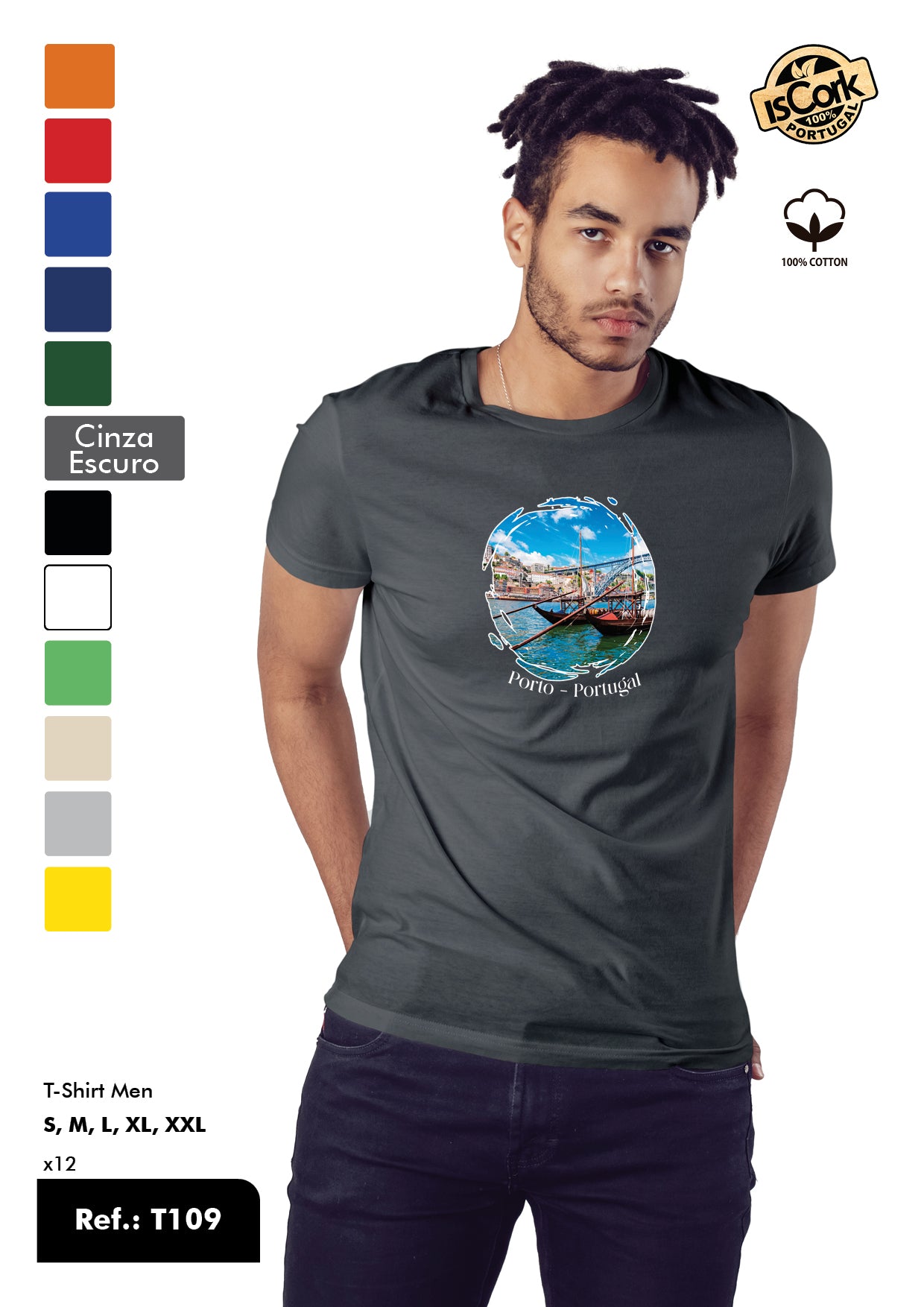 T-Shirt Adulto - Ref. T109 - Porto