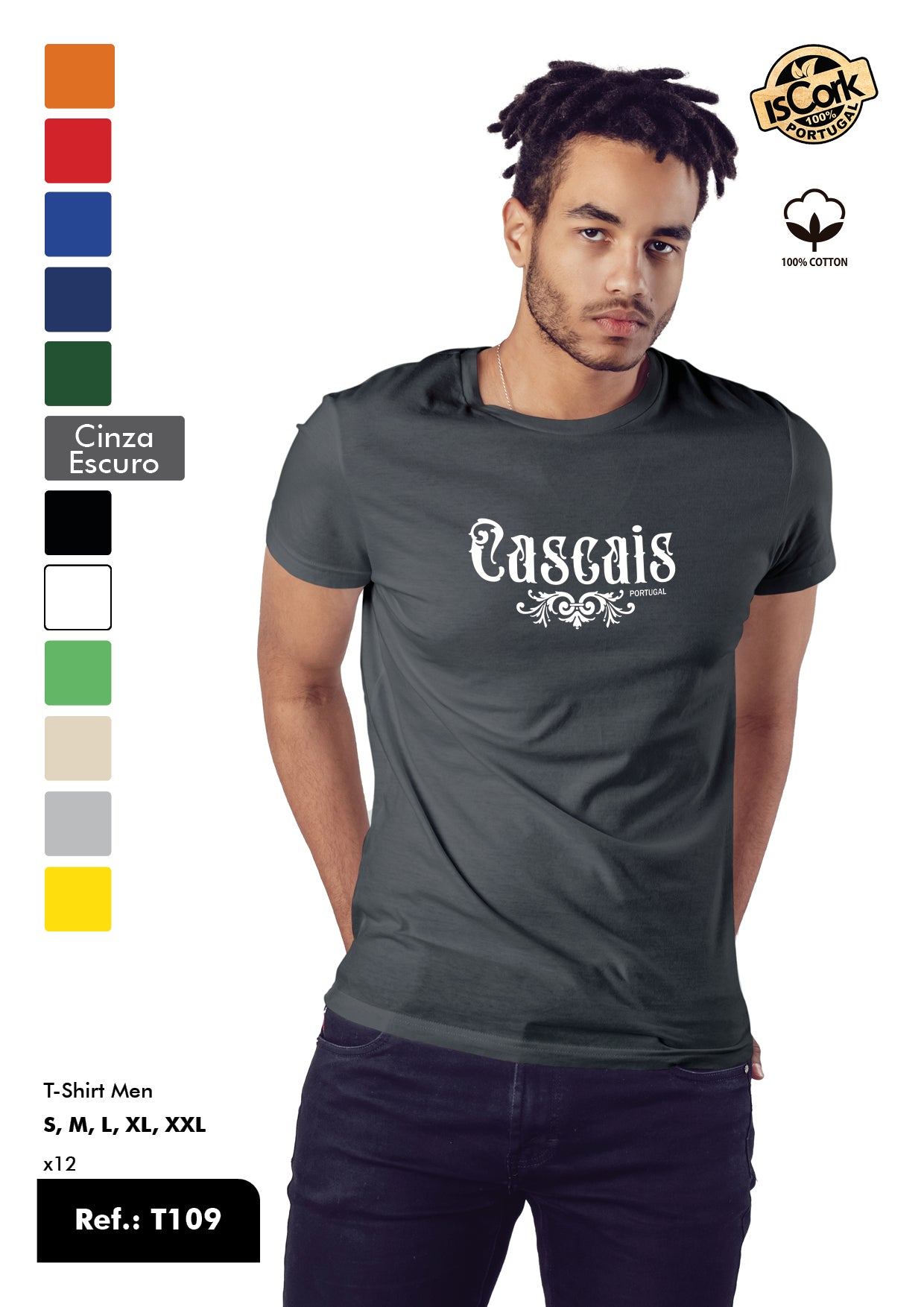 T-Shirt Adulto - Ref. T109 - Cascais