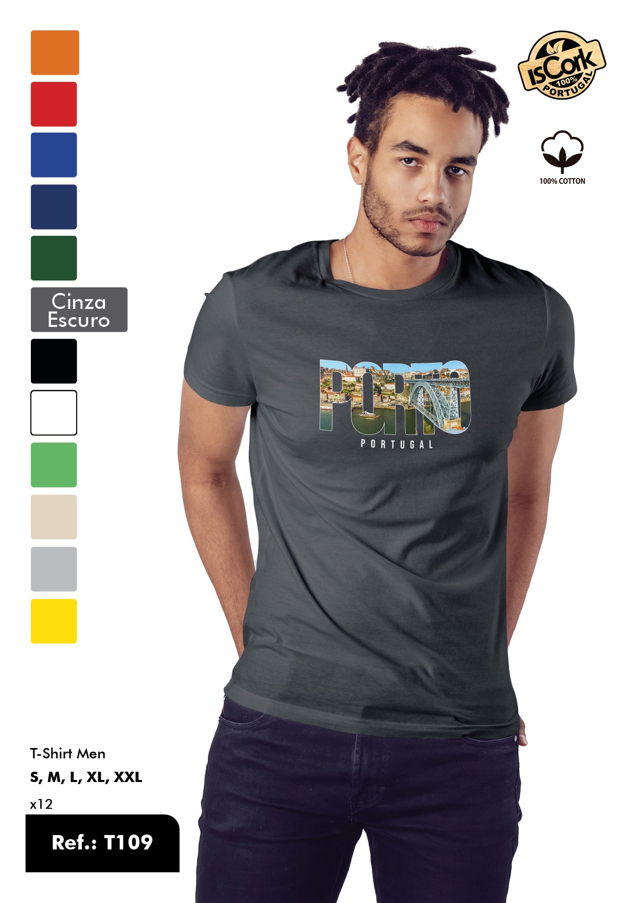 T-Shirt Adulto - Ref. T109 - Porto