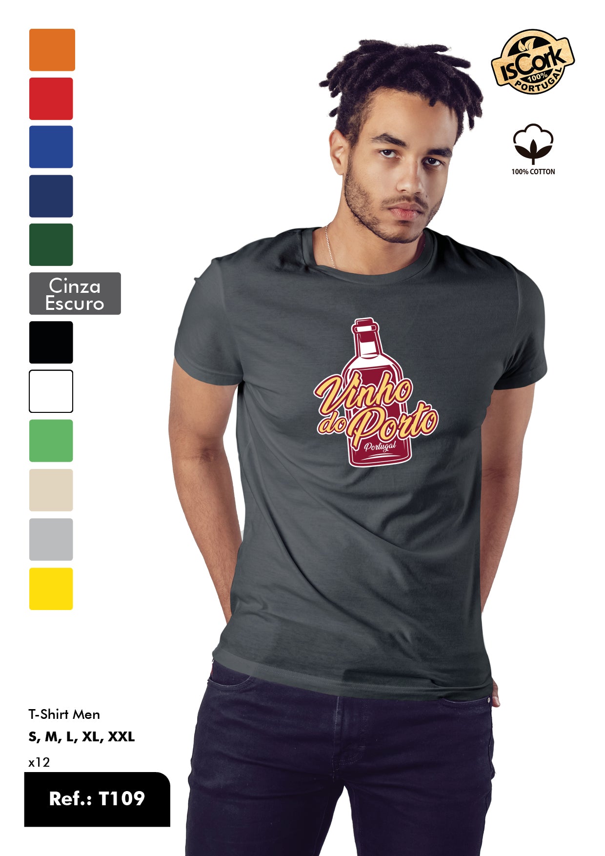 T-Shirt Adulto - Ref. T109 - Porto