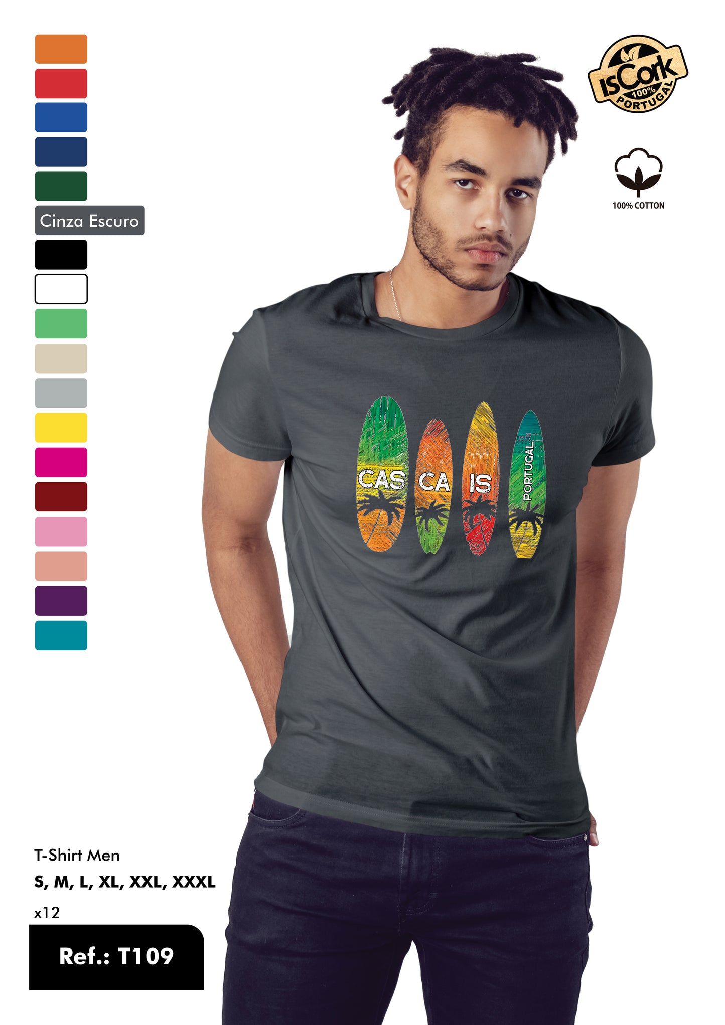 T-Shirt Adulto - Ref. T109 - Cascais