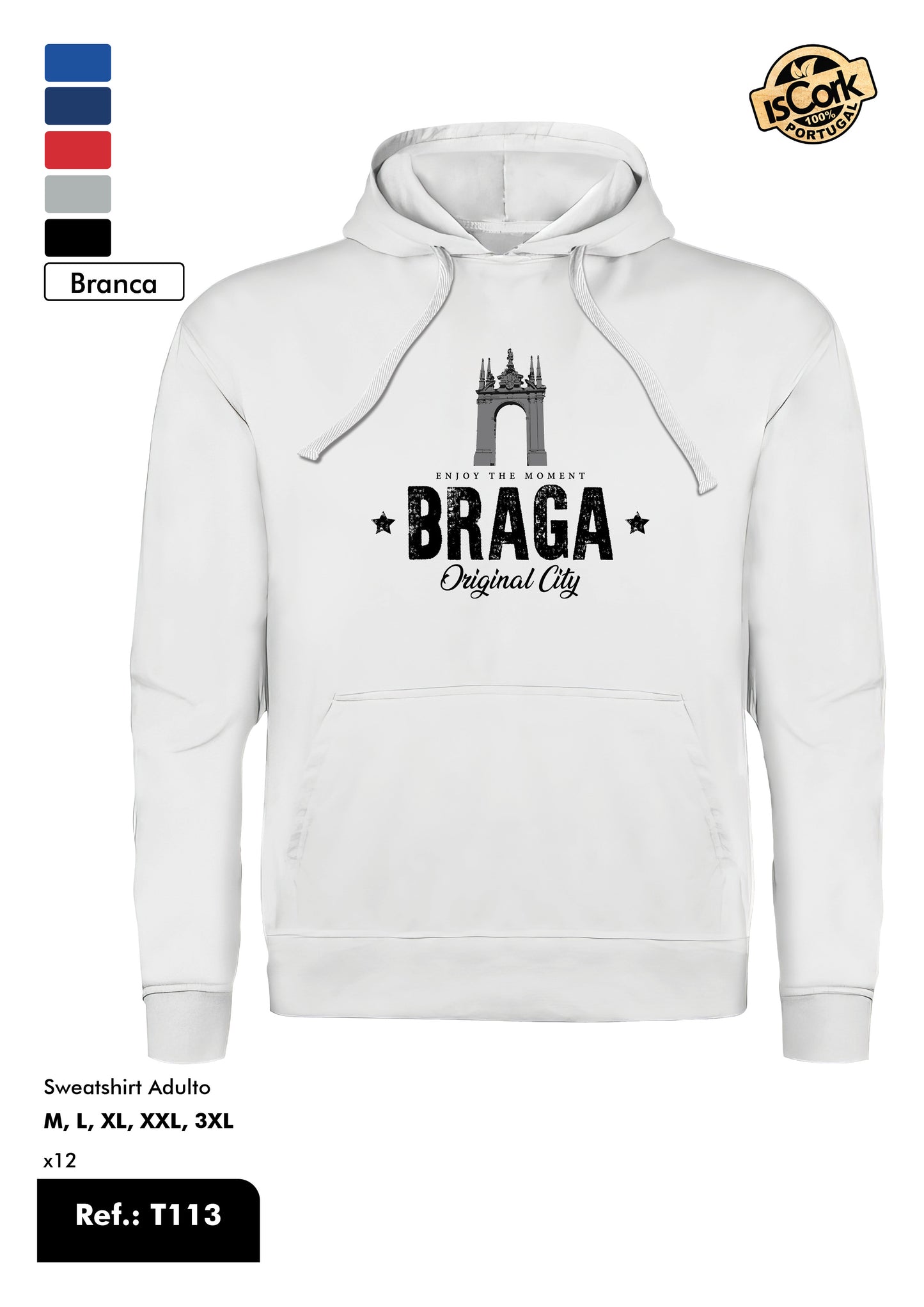 Sweatshirt Adulto - Ref. T113 - Padrão T39 - Braga