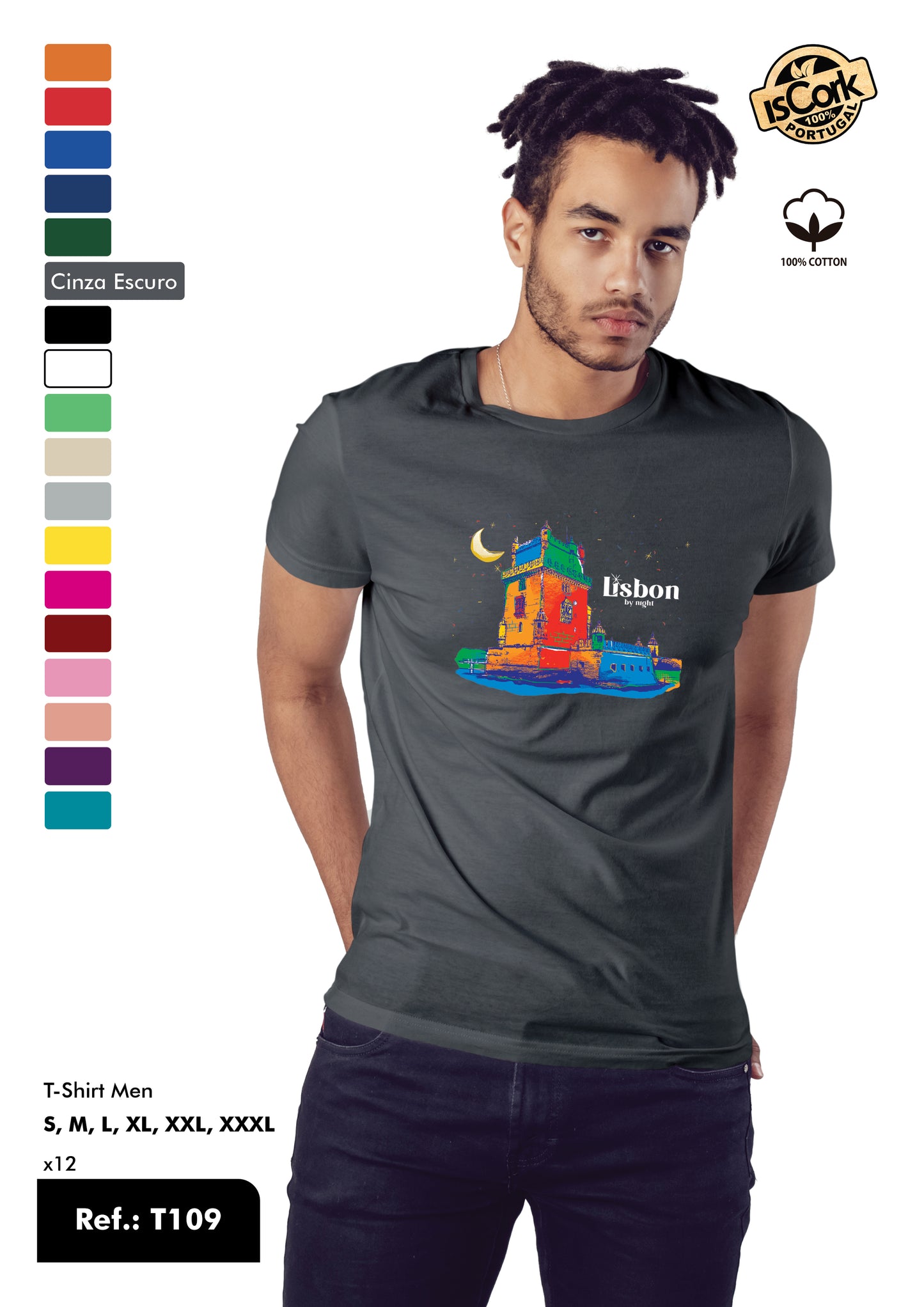 T-Shirt Adulto - Ref. T109 - Lisboa