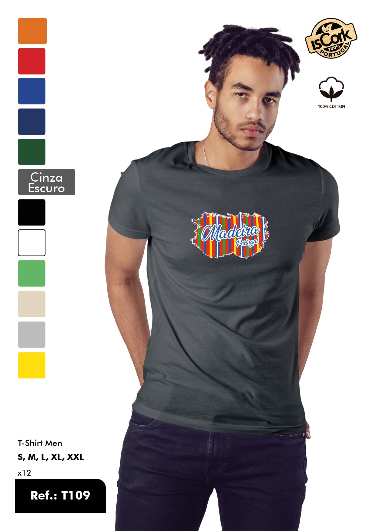 T-Shirt Adulto - Ref. T109 - Madeira