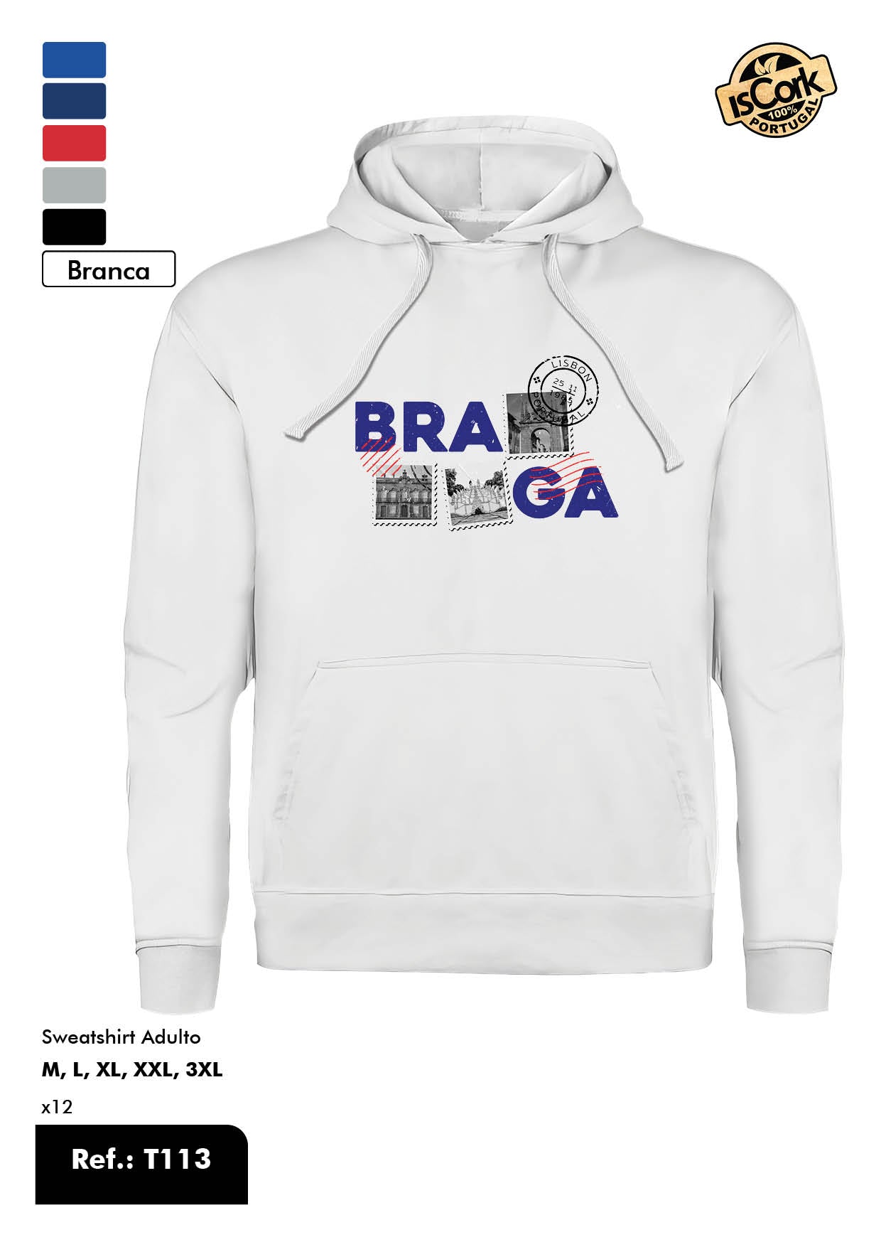 Sweatshirt Adulto - Ref. T113 - Padrão T603 - Braga