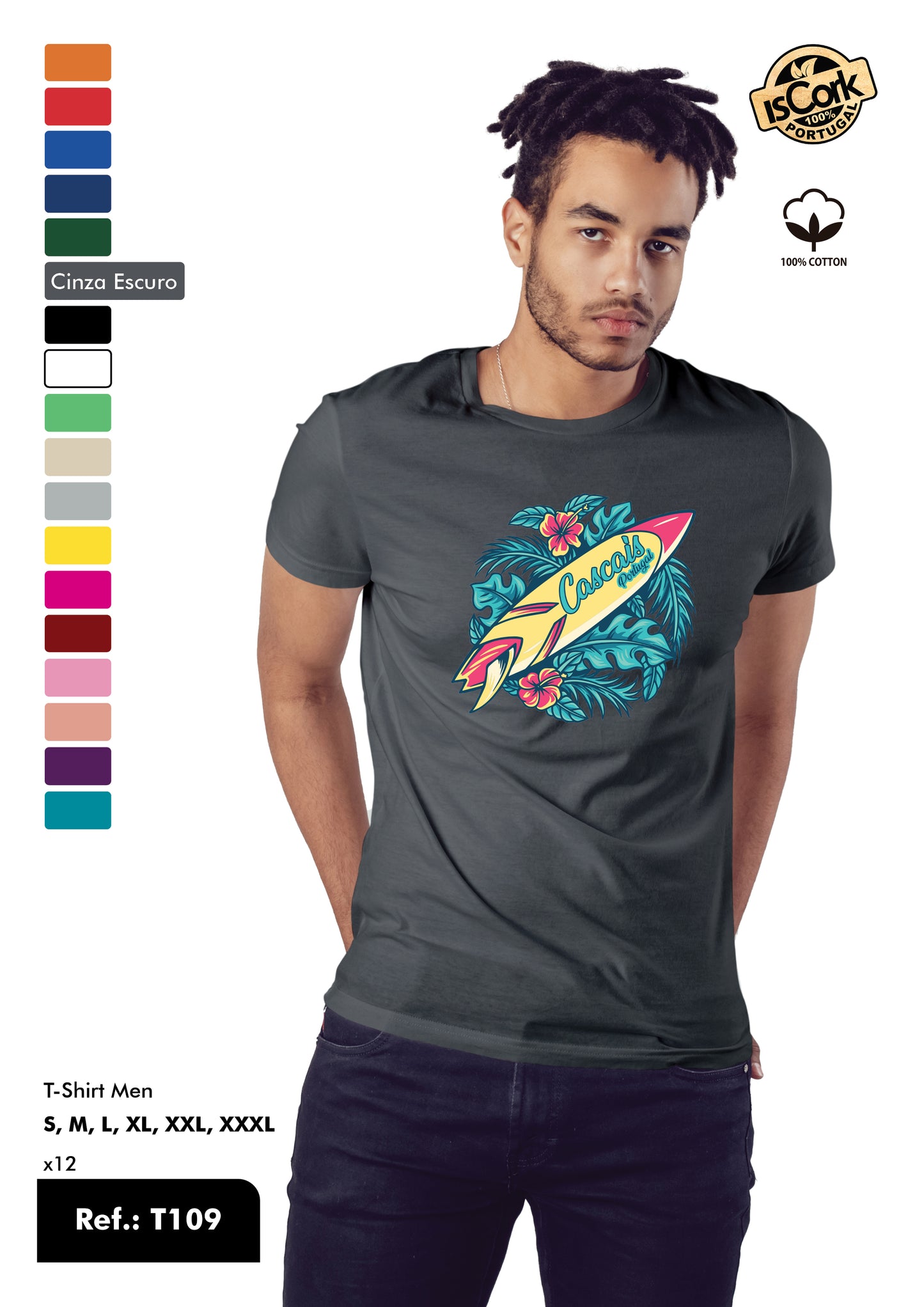 T-Shirt Adulto - Ref. T109 - Cascais