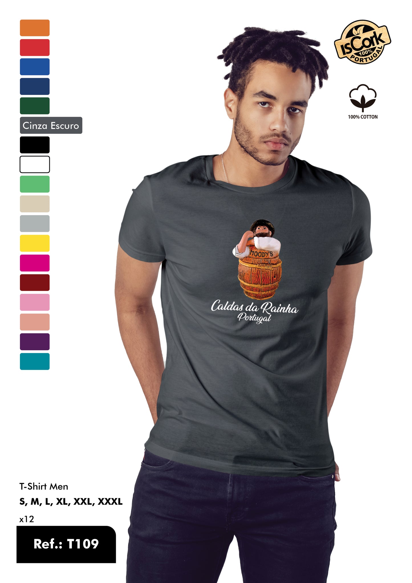 T-Shirt Adulto - Ref. T109 - Caldas da Rainha