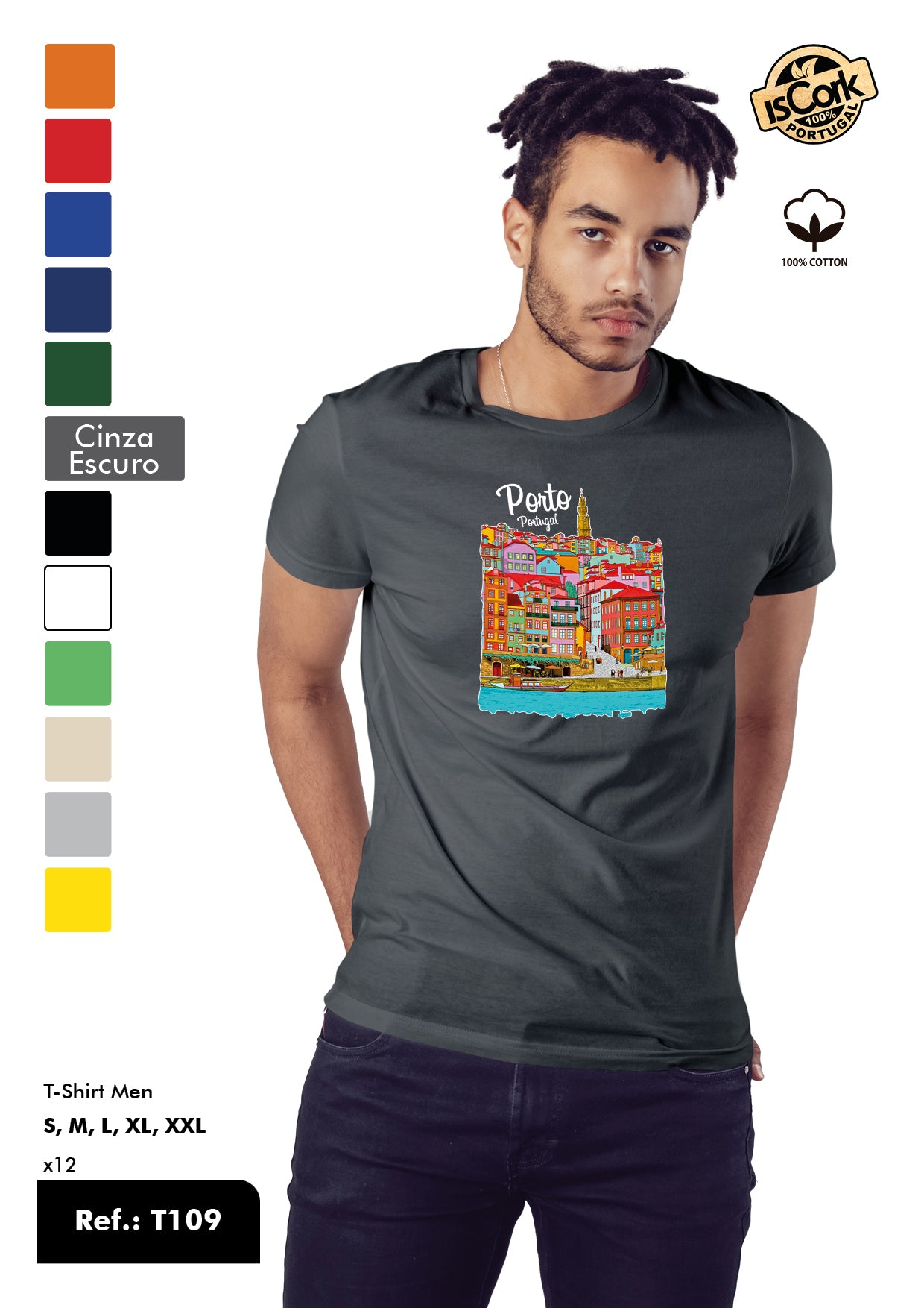 T-Shirt Adulto - Ref. T109 - Porto