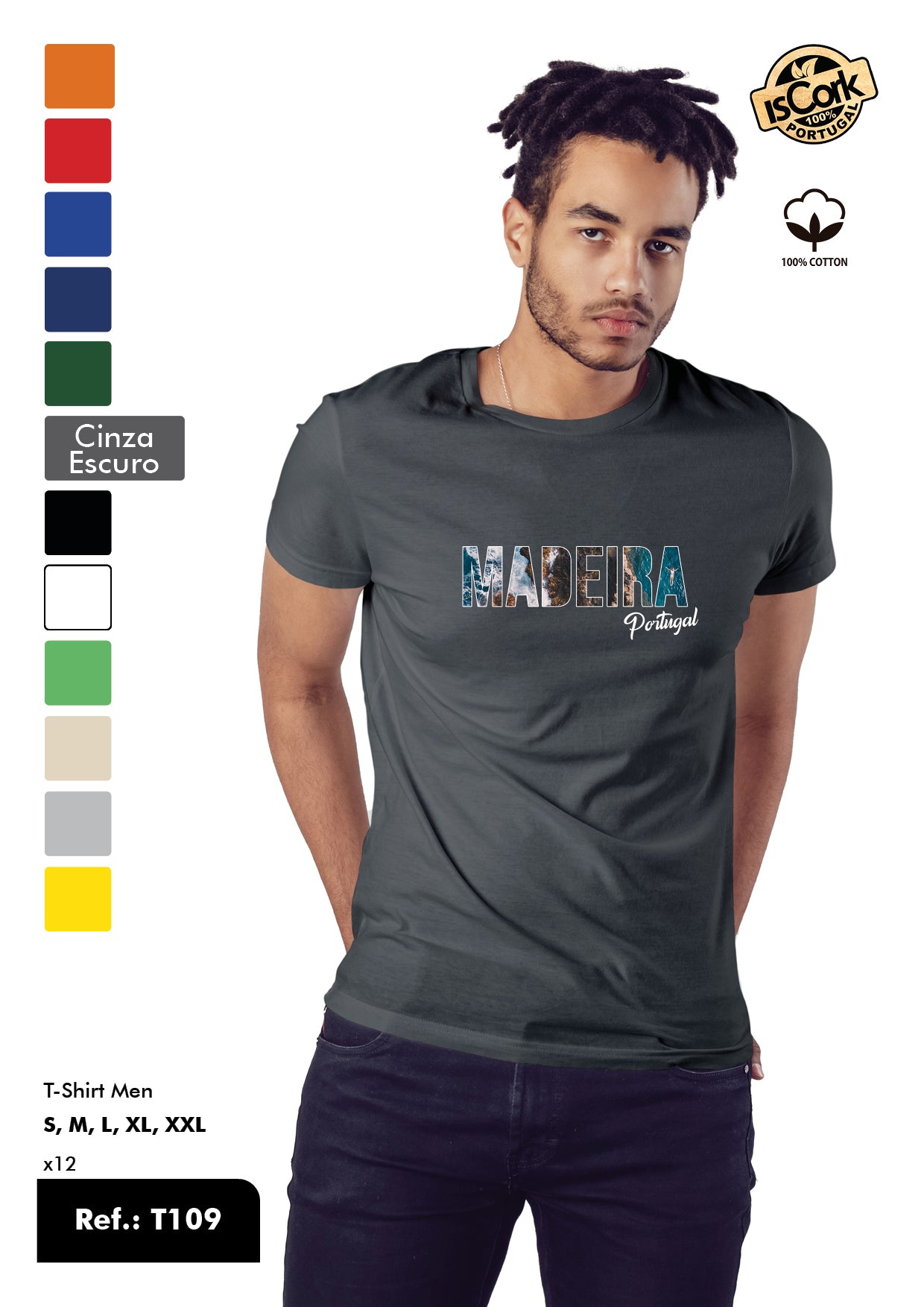 T-Shirt Adulto - Ref. T109 - Madeira