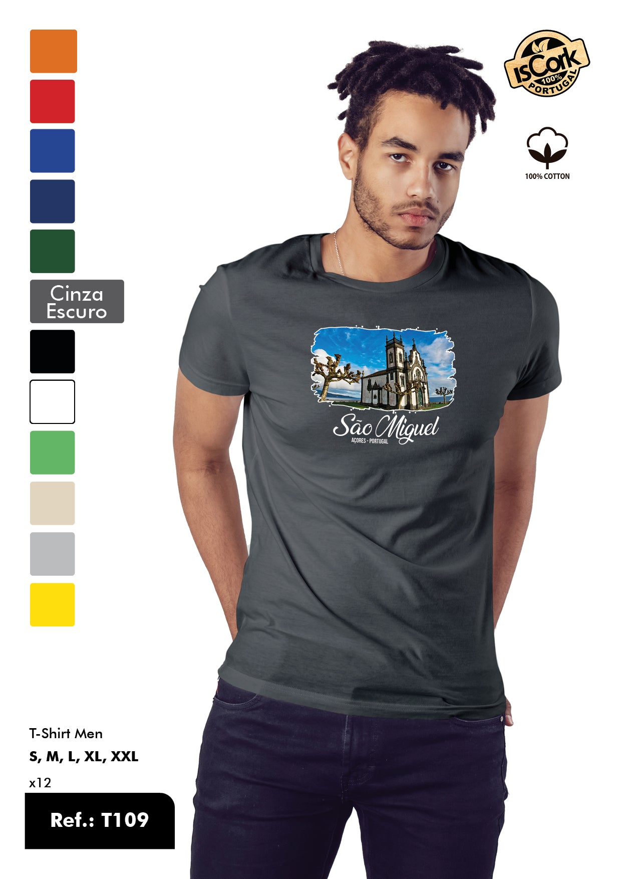 T-Shirt Adulto - Ref. T109 - São Miguel