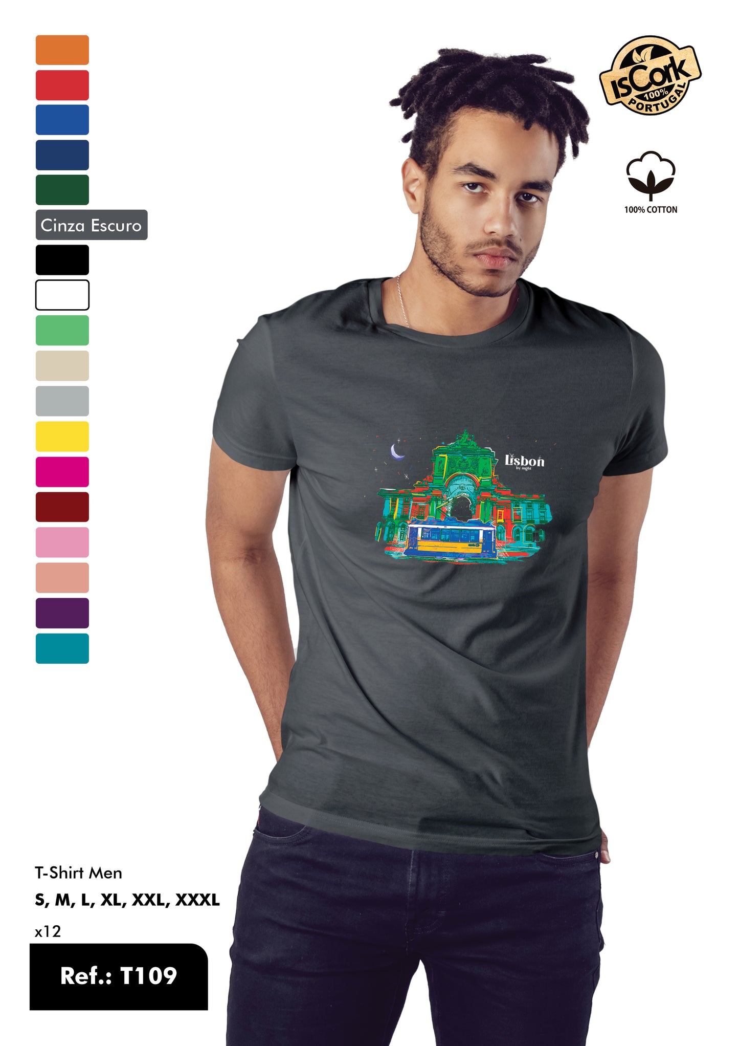 T-Shirt Adulto - Ref. T109 - Lisboa
