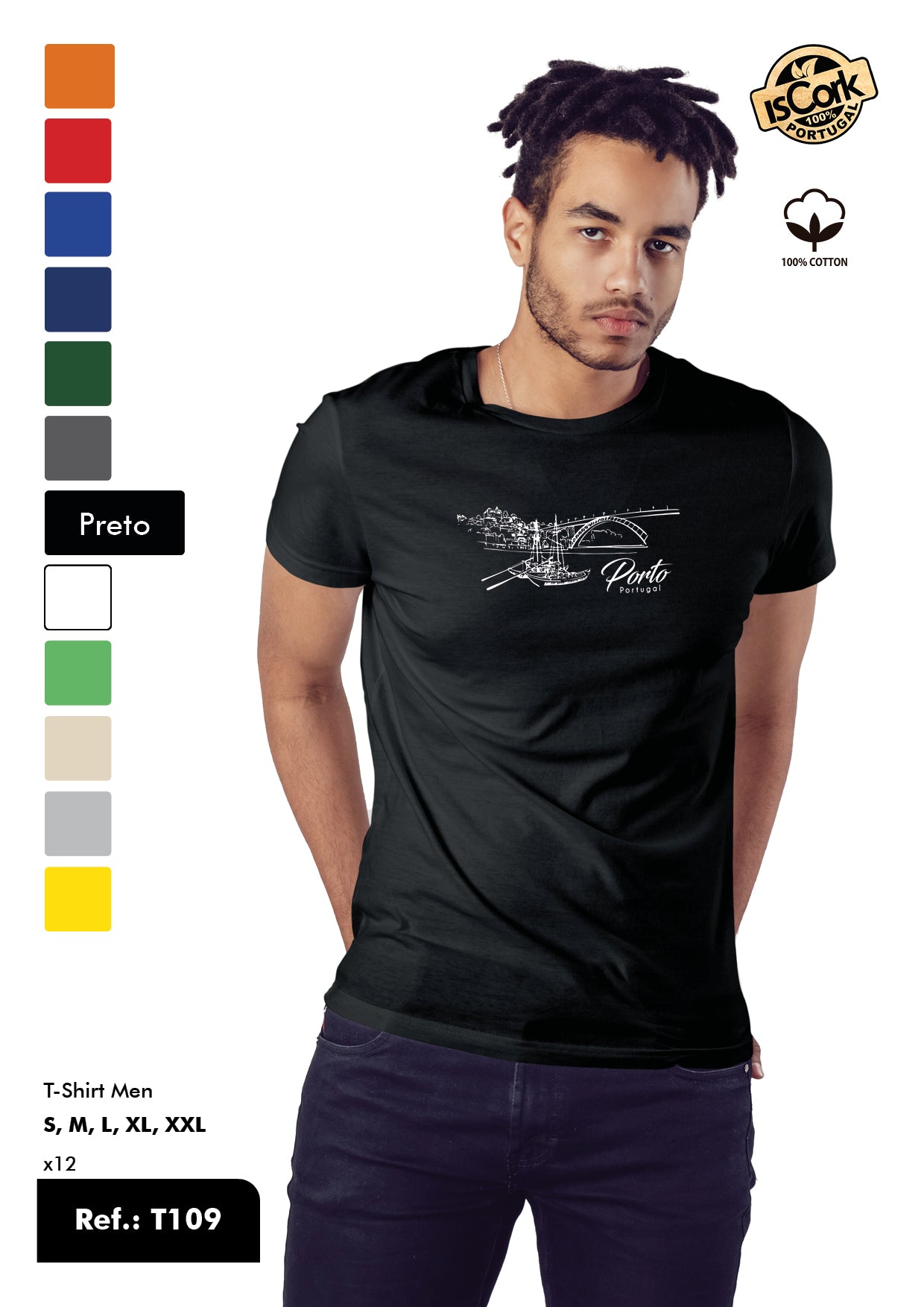 T-Shirt Adulto - Ref. T109 - Porto