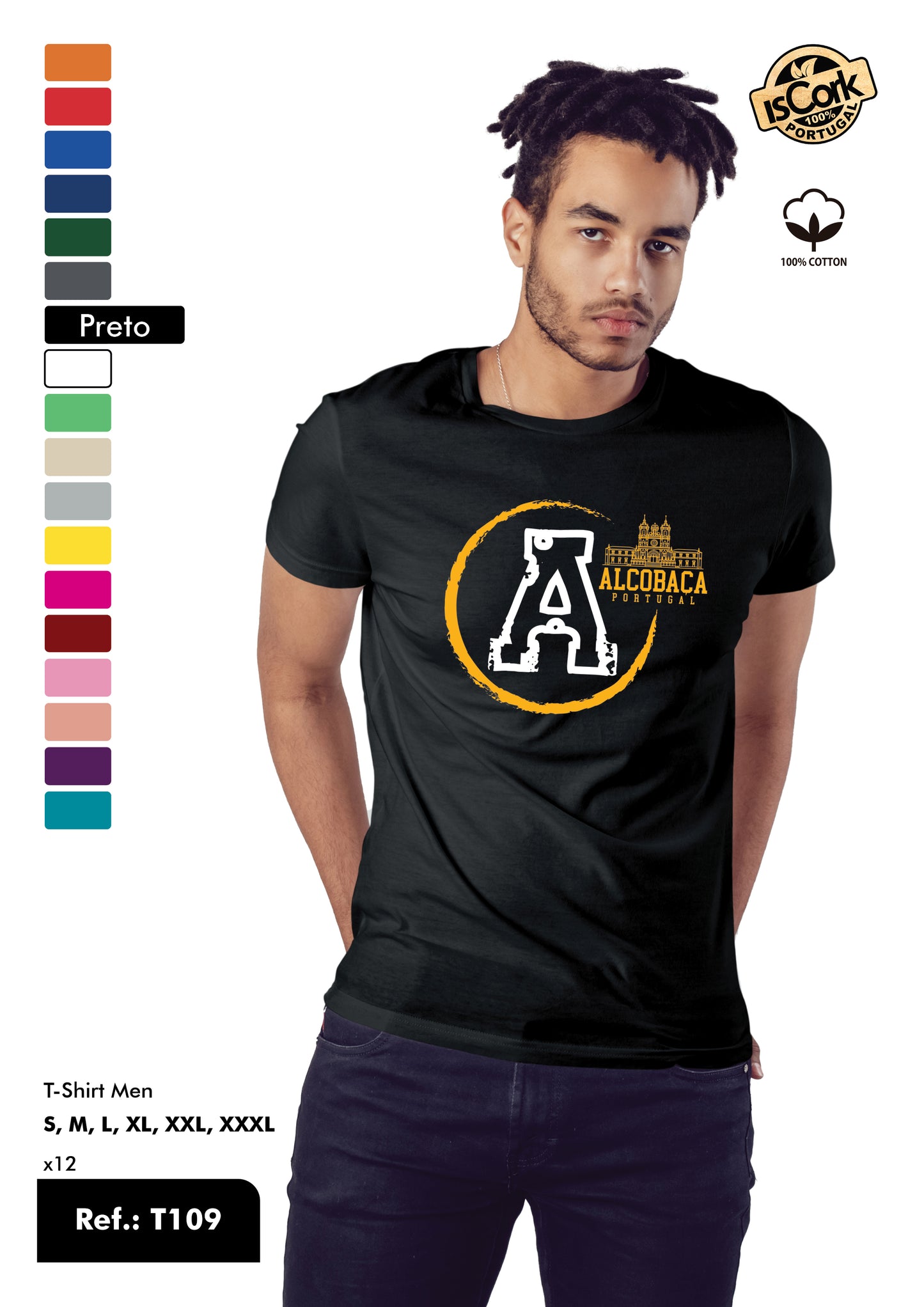 T-Shirt Adulto - Ref. T109 - Alcobaça