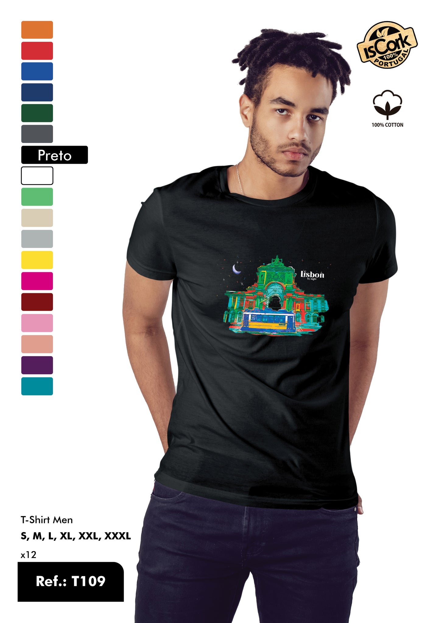 T-Shirt Adulto - Ref. T109 - Lisboa