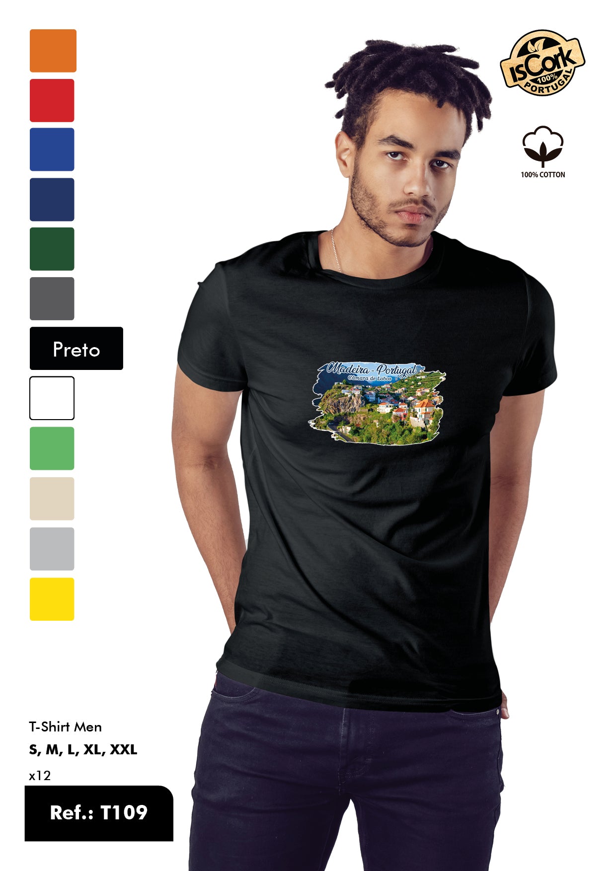 T-Shirt Adulto - Ref. T109 - Madeira