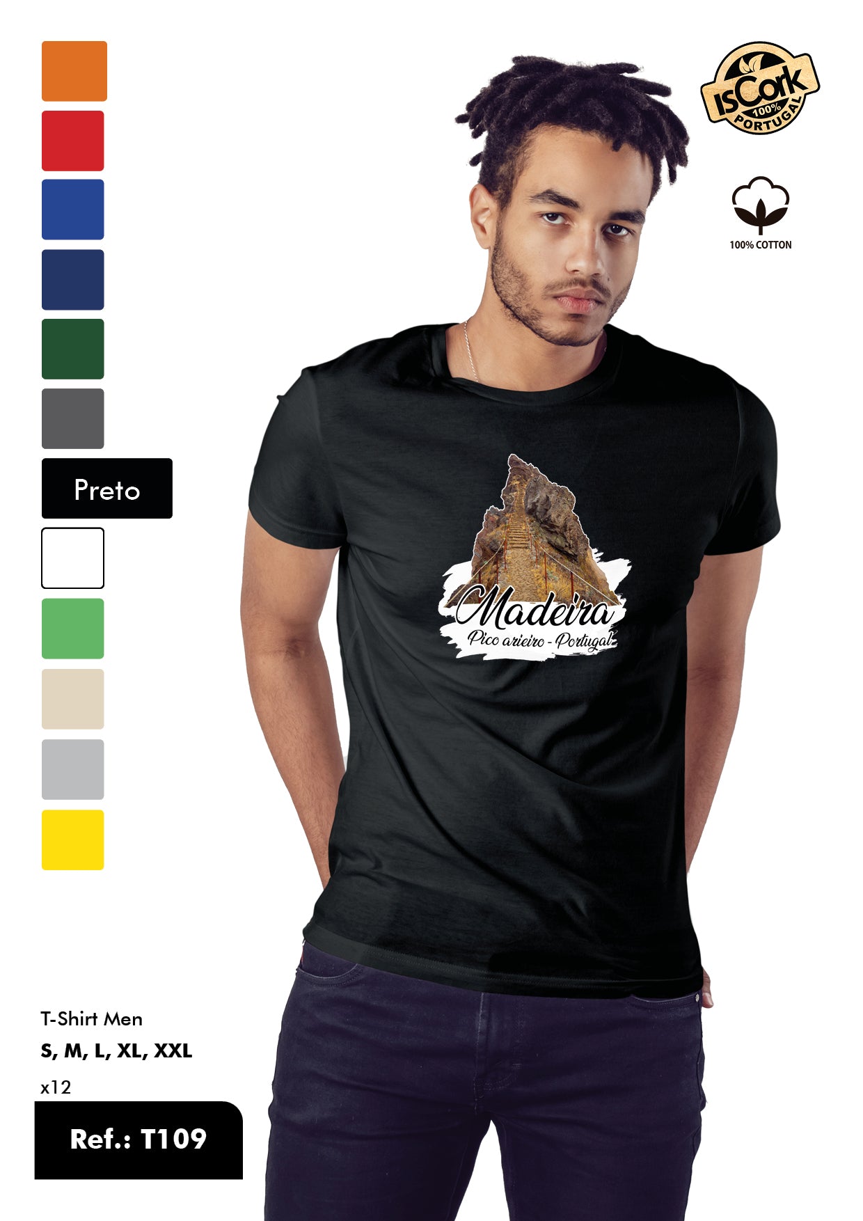 T-Shirt Adulto - Ref. T109 - Madeira