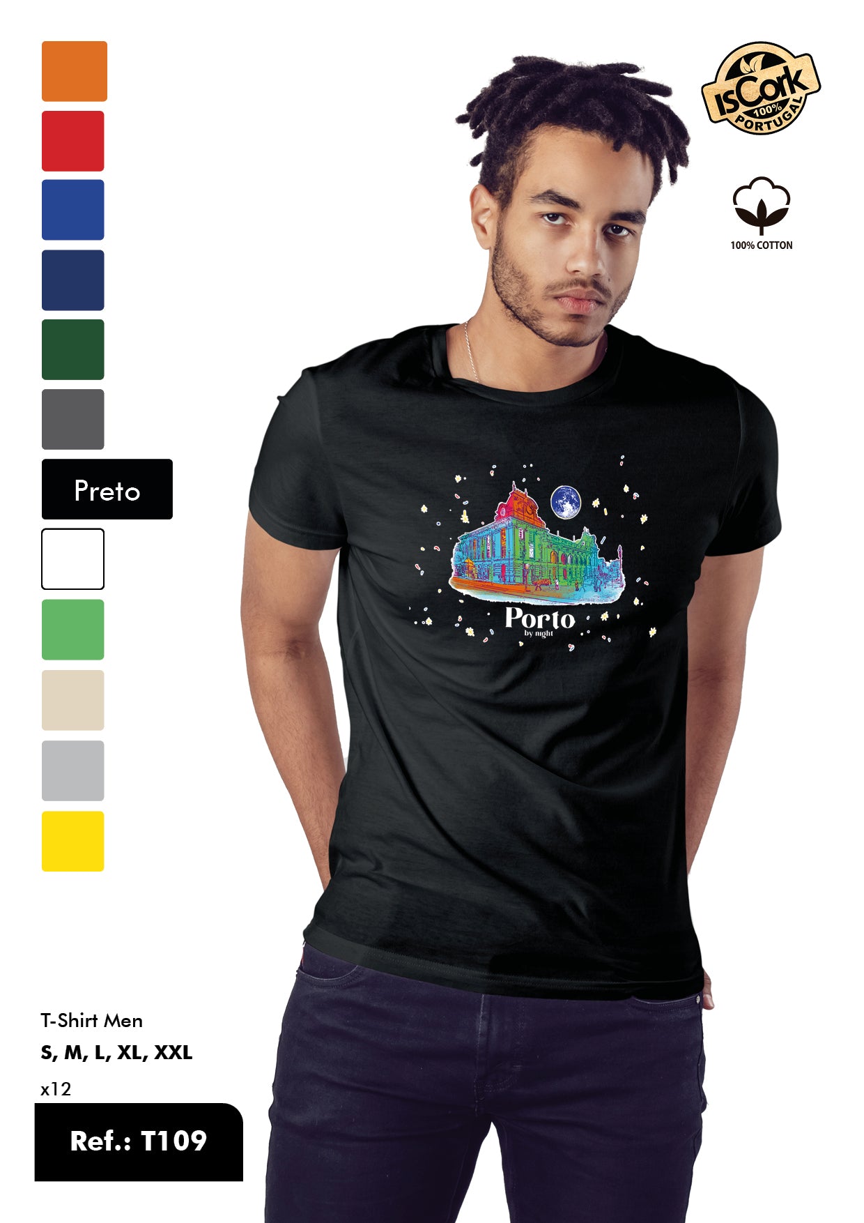 T-Shirt Adulto - Ref. T109 - Porto