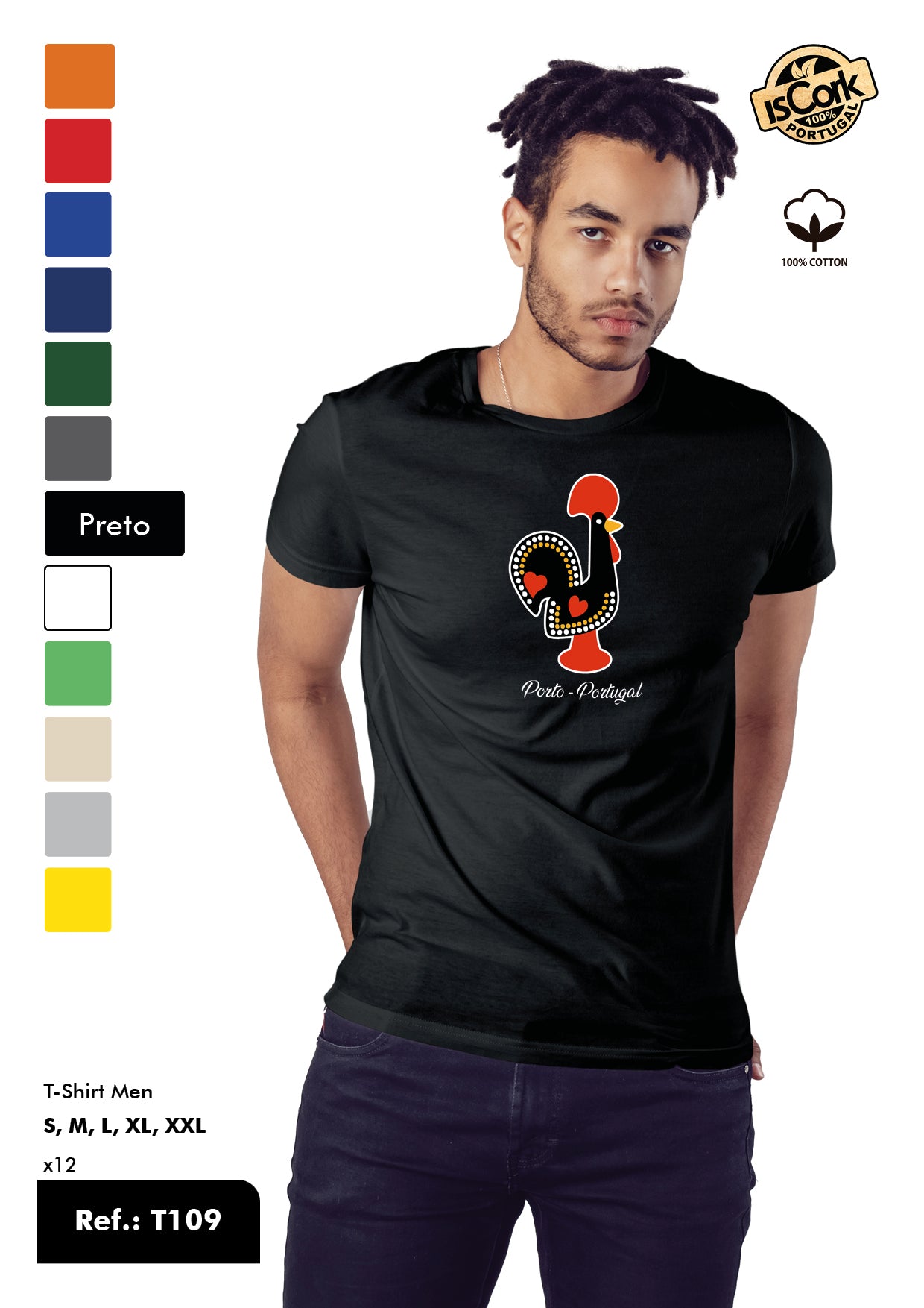 T-Shirt Adulto - Ref. T109 - Porto