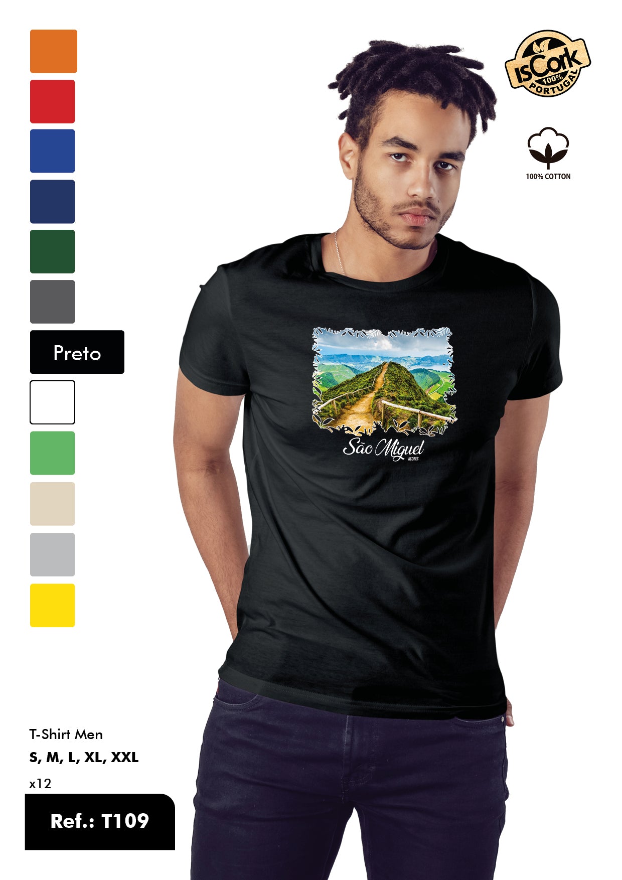 T-Shirt Adulto - Ref. T109 - São Miguel