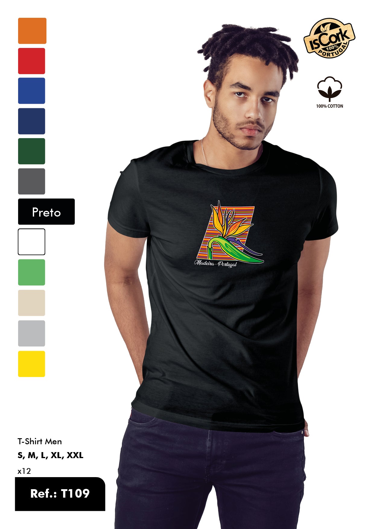 T-Shirt Adulto - Ref. T109 - Madeira