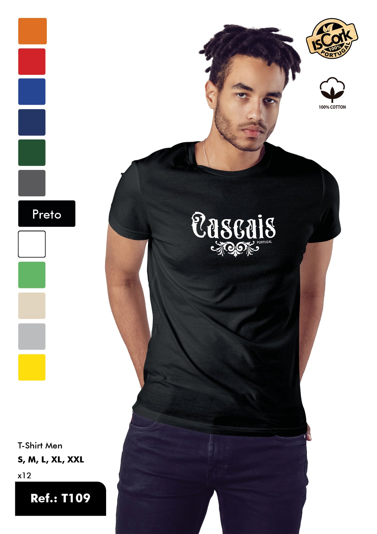 T-Shirt Adulto - Ref. T109 - Cascais