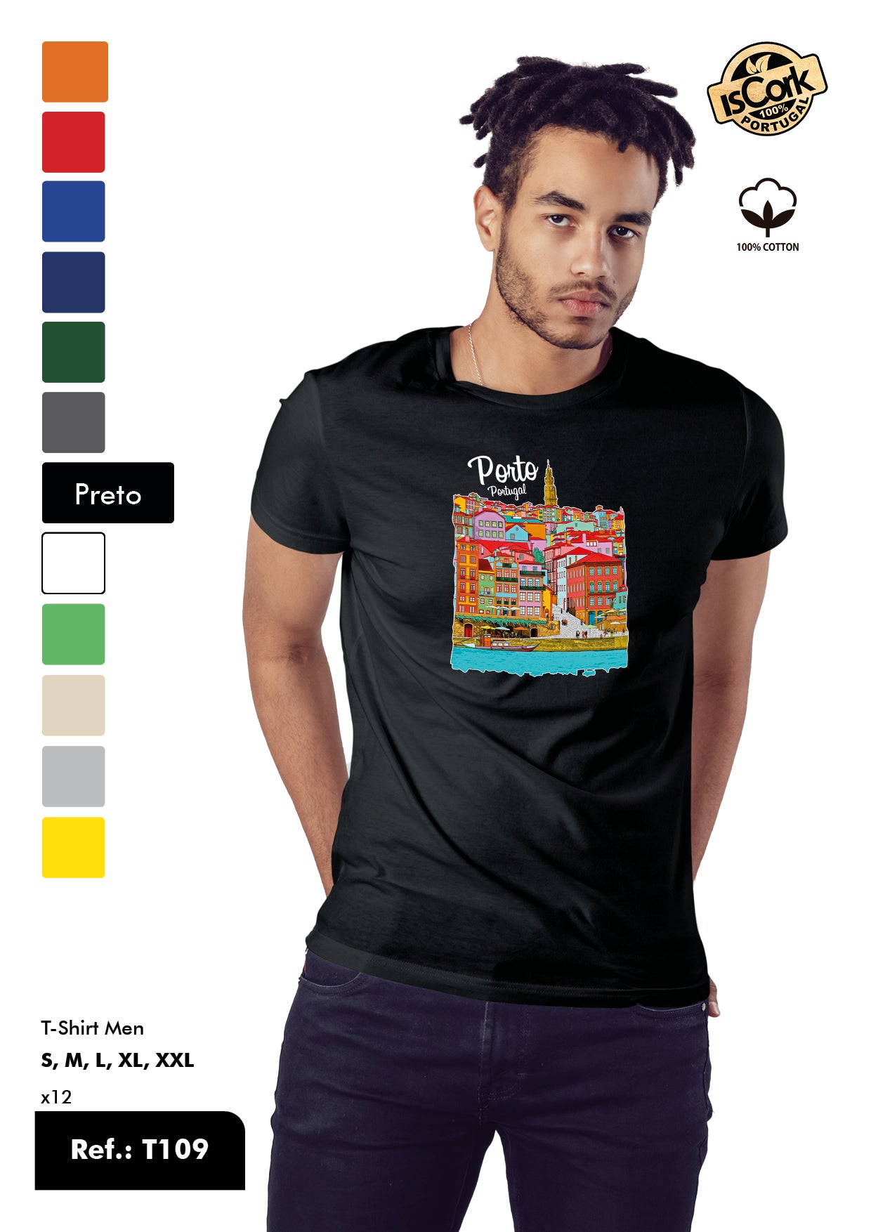 T-Shirt Adulto - Ref. T109 - Porto