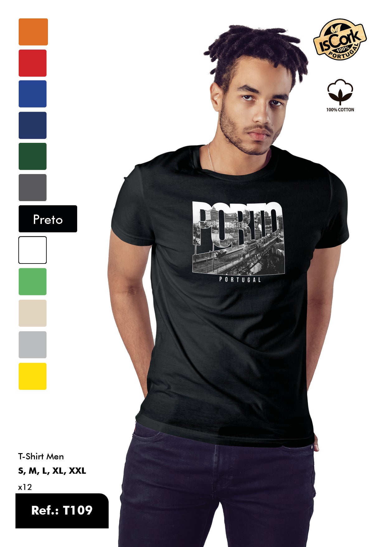 T-Shirt Adulto - Ref. T109 - Porto