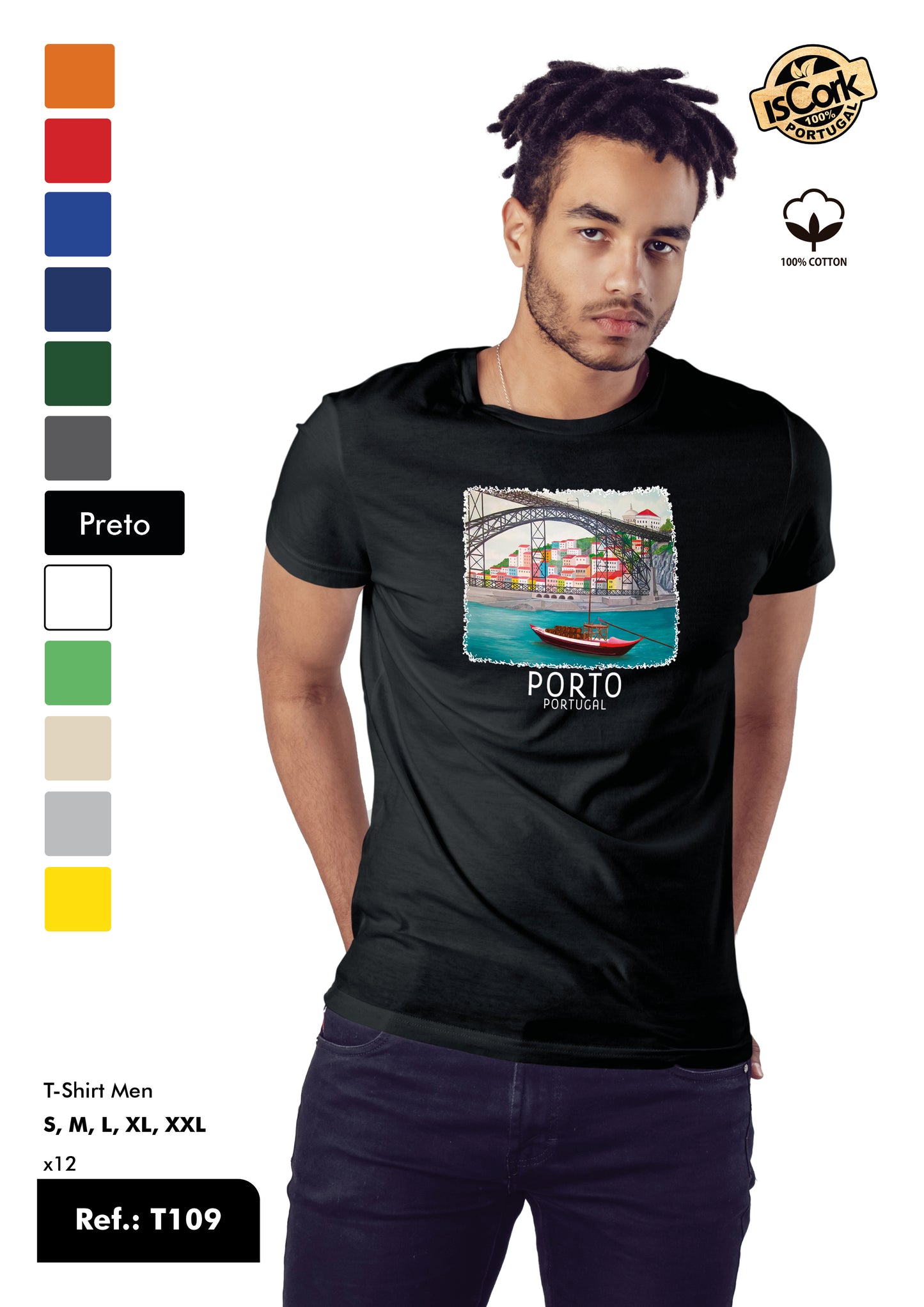 T-Shirt Adulto - Ref. T109 - Porto