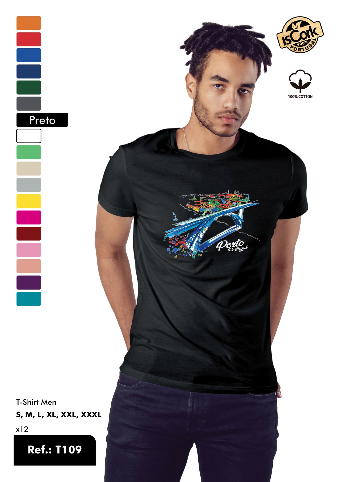 T-Shirt Adulto - Ref. T109 - Porto