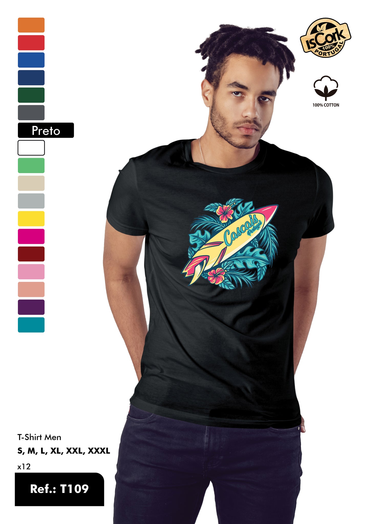 T-Shirt Adulto - Ref. T109 - Cascais