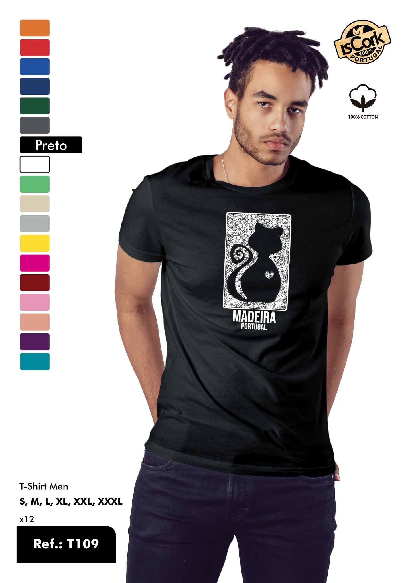 T-Shirt Adulto - Ref. T109 - Madeira