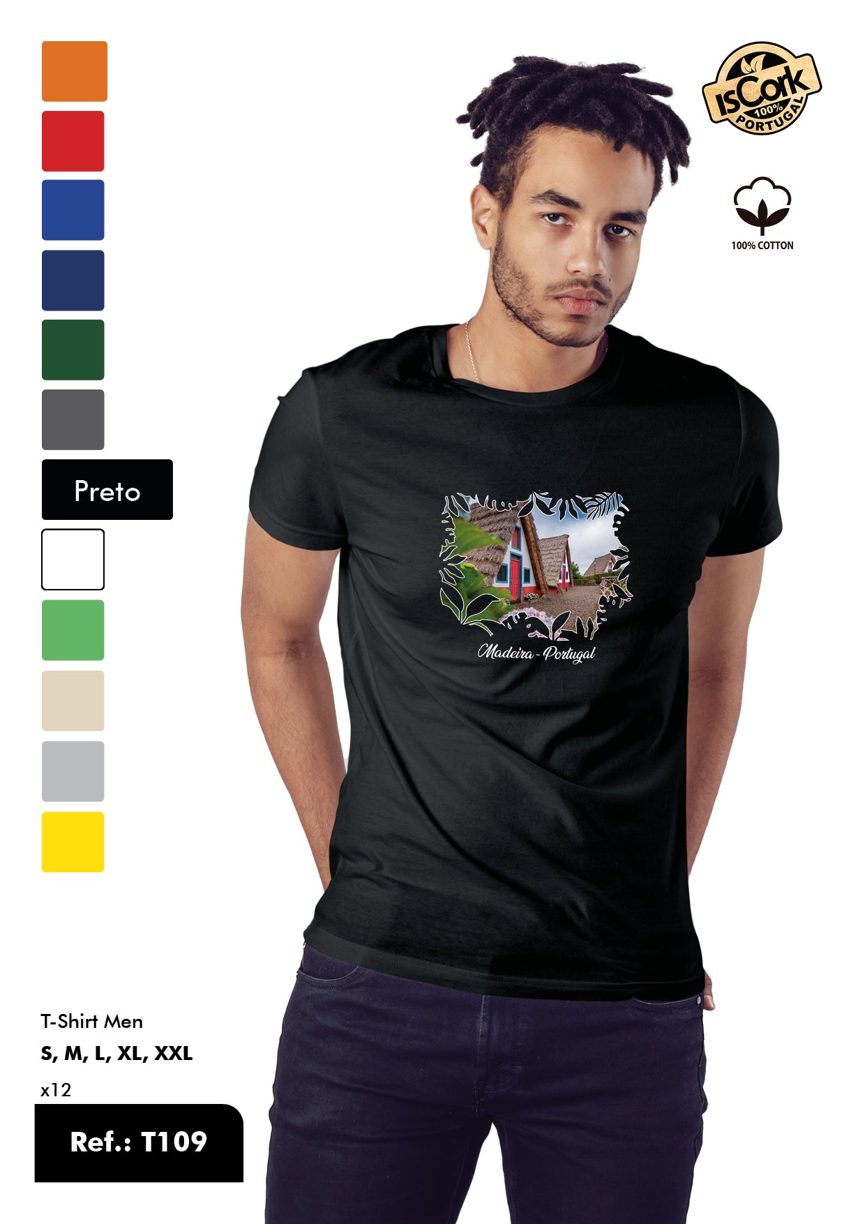 T-Shirt Adulto - Ref. T109 - Madeira