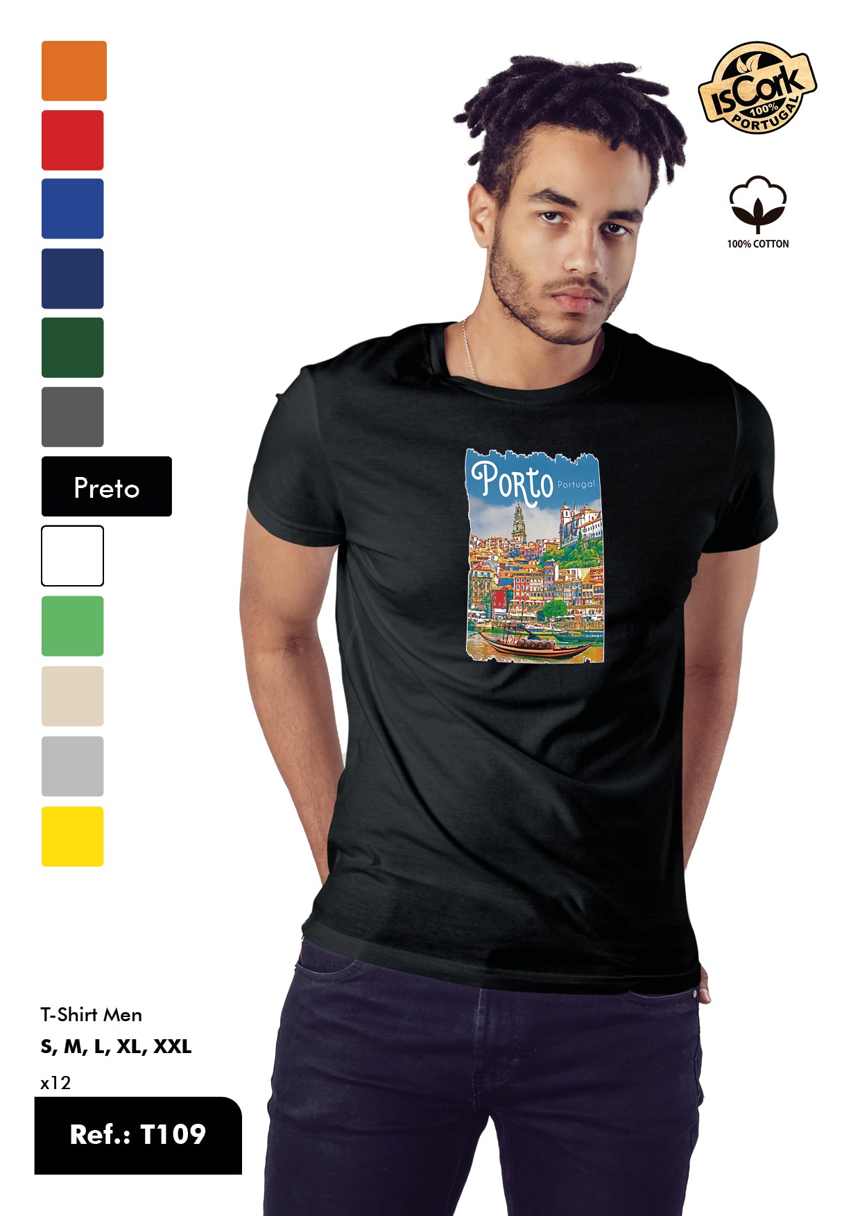 T-Shirt Adulto - Ref. T109 - Porto