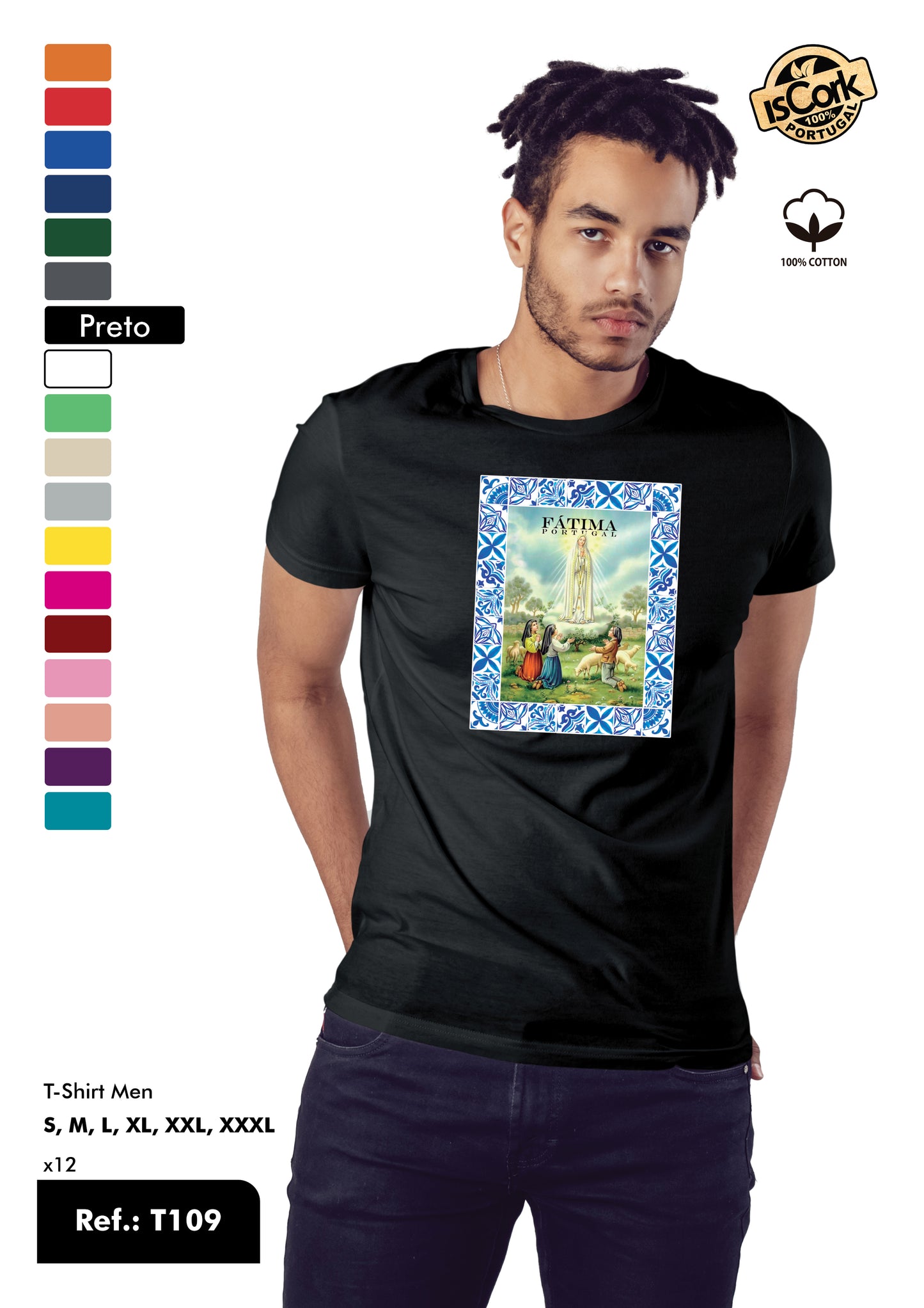 T-Shirt Adulto - Ref. T109 - Fátima