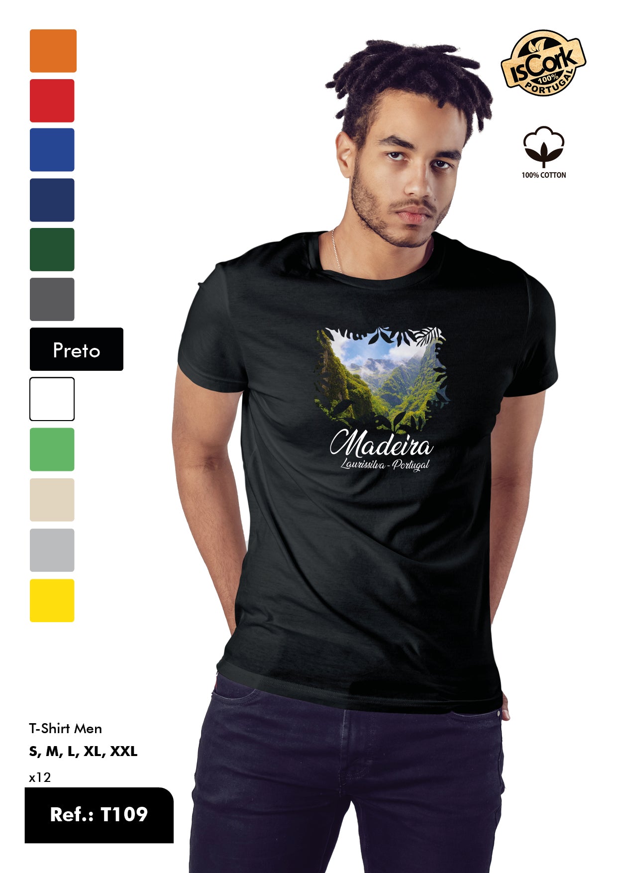 T-Shirt Adulto - Ref. T109 - Madeira