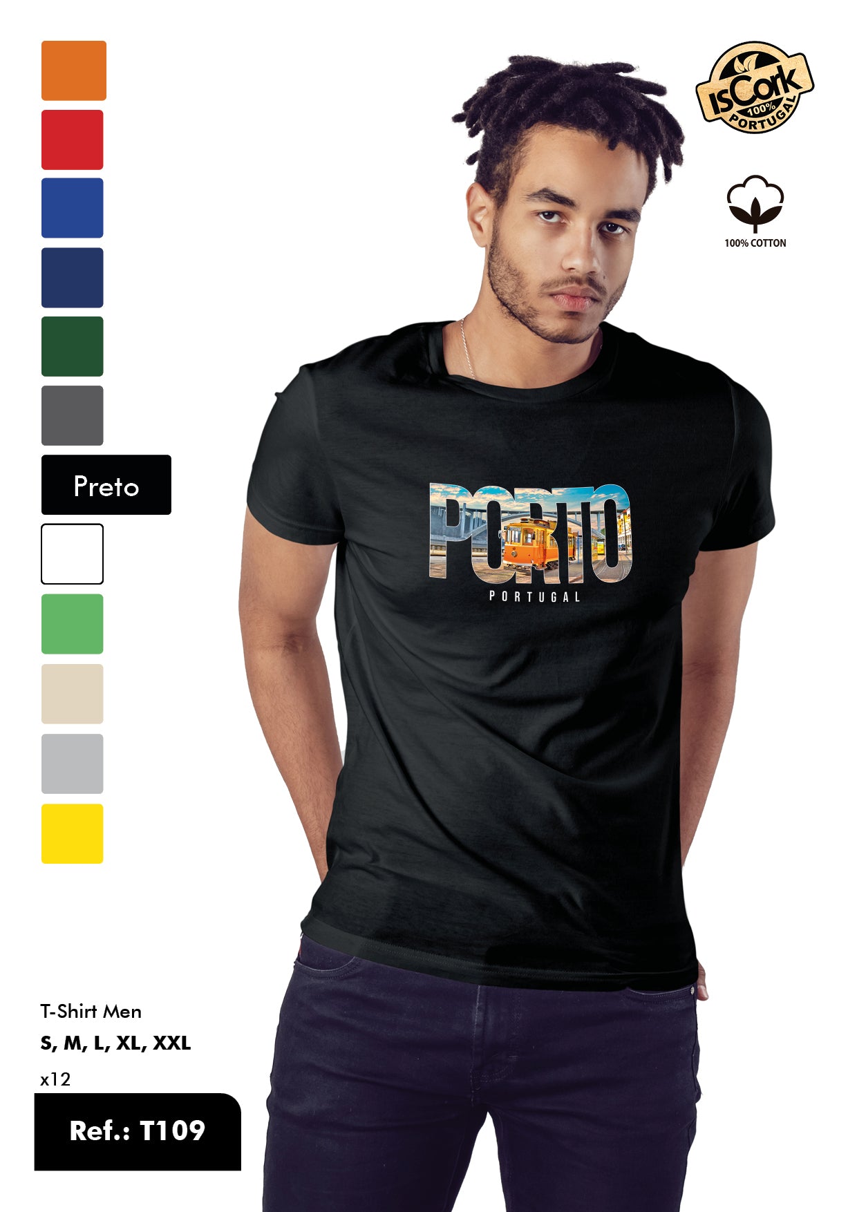 T-Shirt Adulto - Ref. T109 - Porto